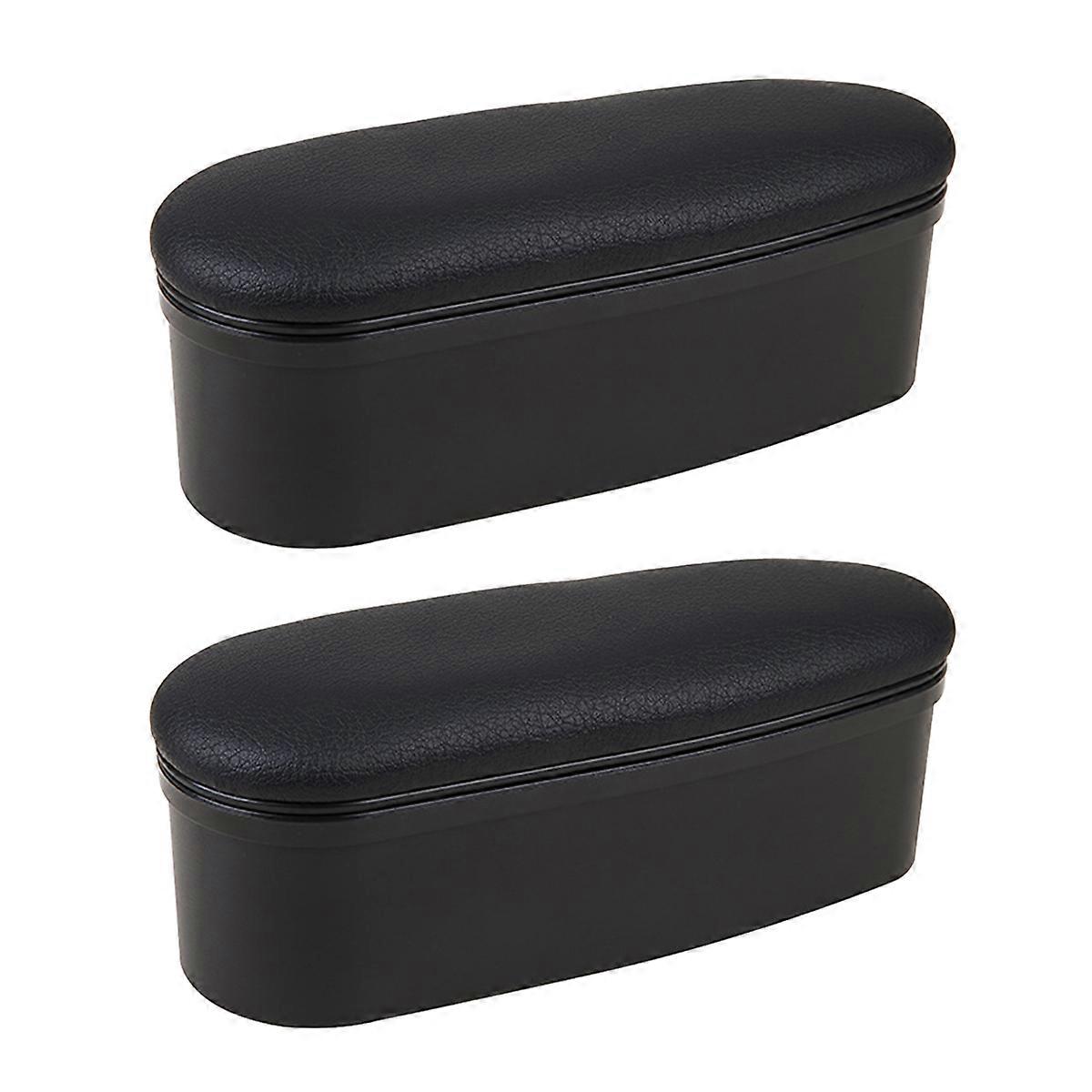 Suv Armrest Storage Accessory Rectangular Durable Design Black 7.86x3.14x3.14 Inch Elbow Support 2Set