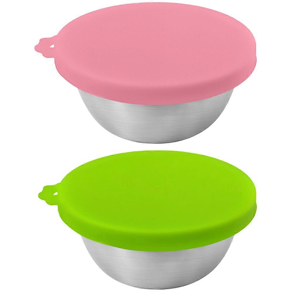 Condiment Containers Mini Seasoning Boxes For Home Use Assorted Color Sealing Design 2Pcs