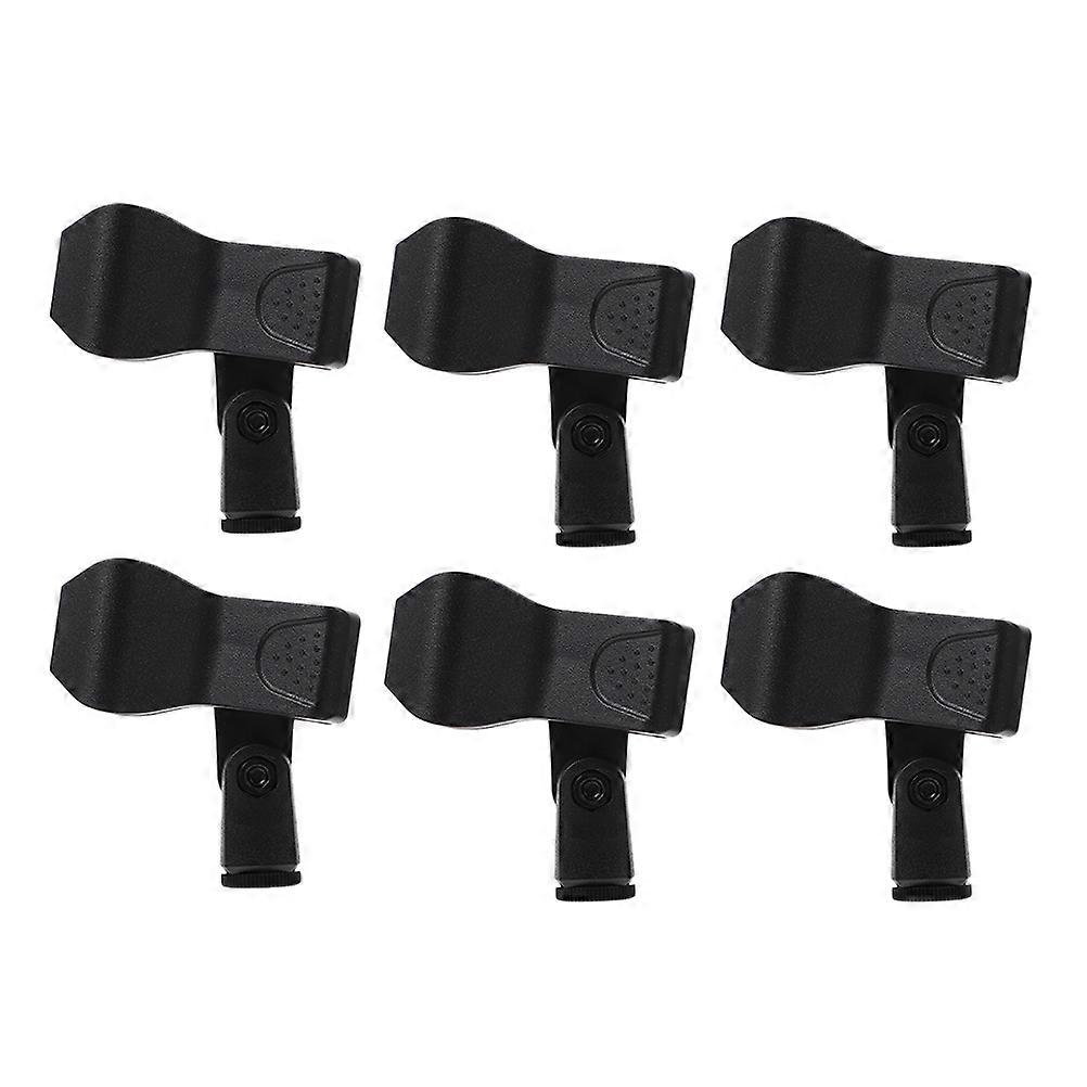 Universal Mic Clip Clamp Microphone Support Holder Easy Installation Clamping Range 22-42MM 6Pcs