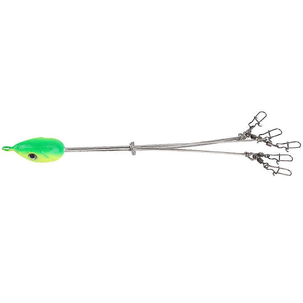 Leurre de pêche à tête plombée parapluie Alabama à 5 bras avec émerillons à pression (2#)