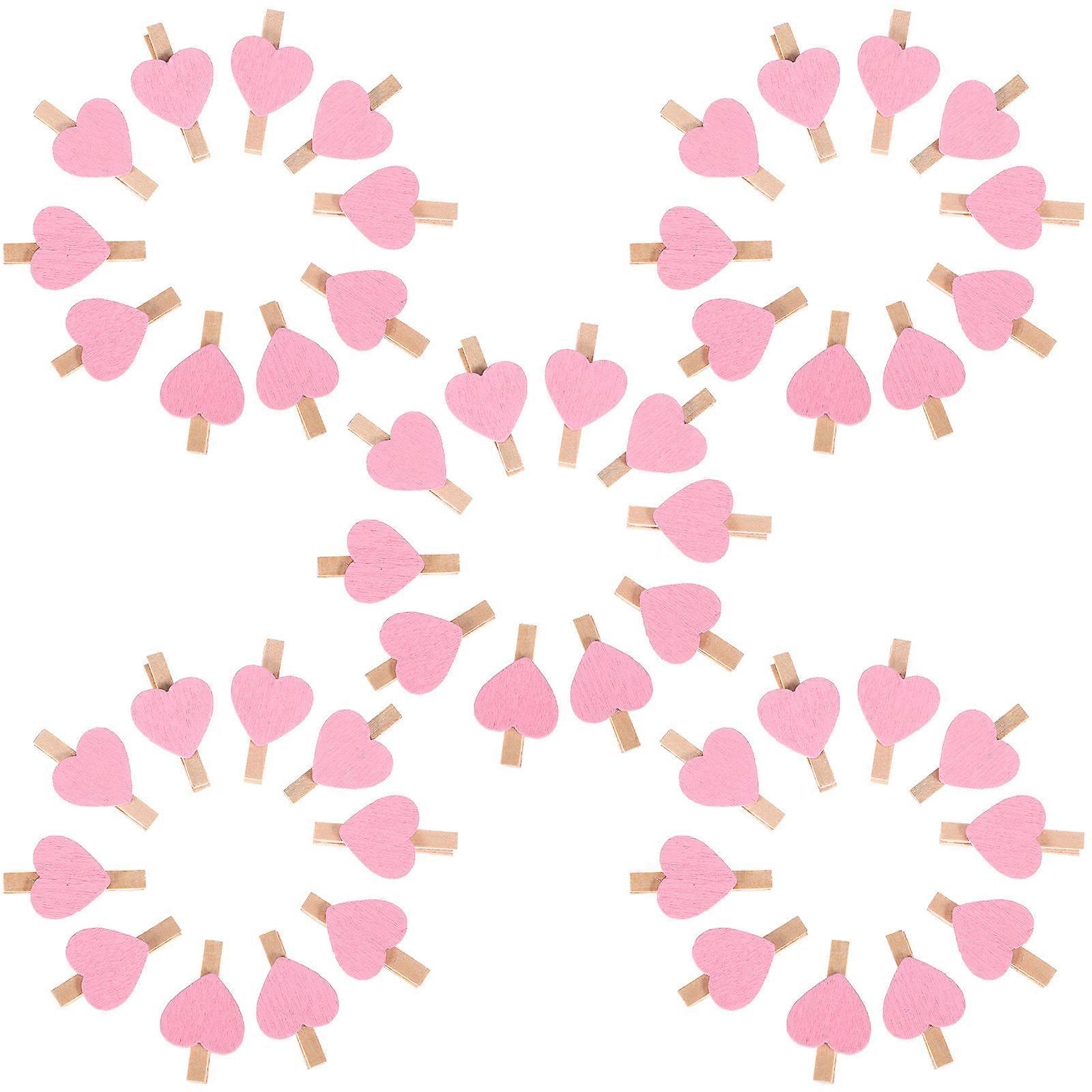 Craft Clips Small Design for Home Decorations Pink 50Pcs