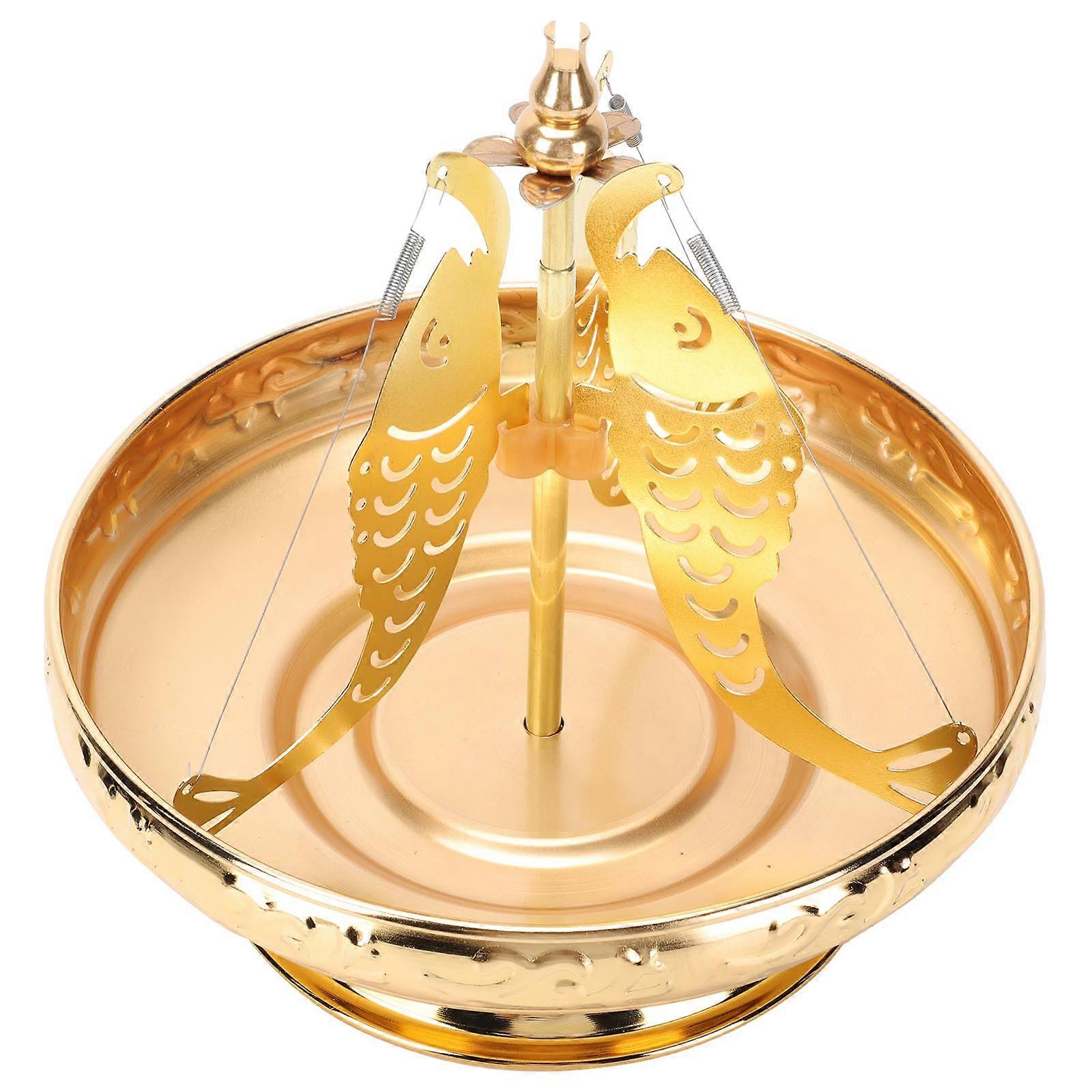 Portability Incenses Burners Incense Coil Tray Classical Elegance Shape Child Safety Home Decoration 23x19cm 1Pack