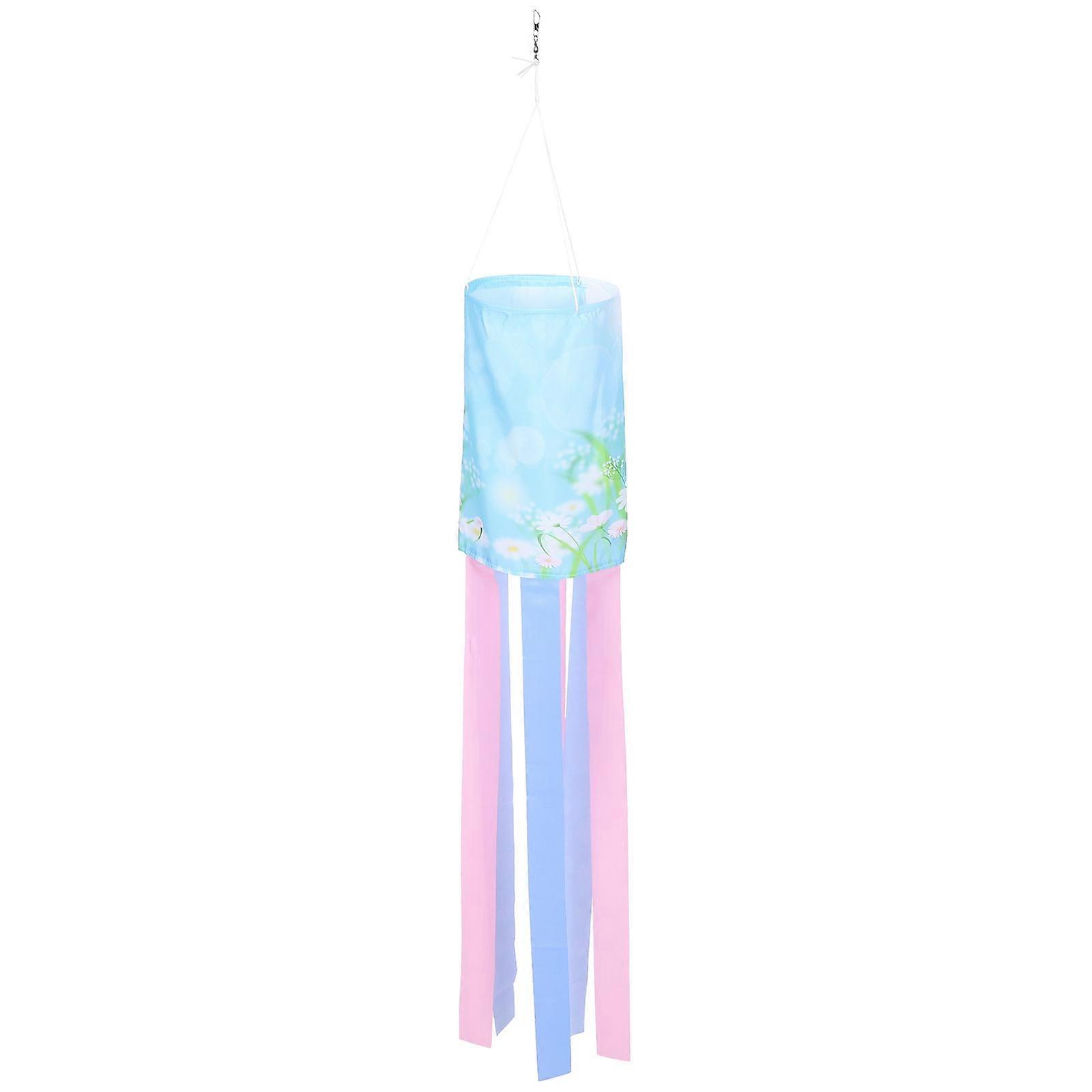 Seasonal Windsock Spring Windsock Flag Garden Decor Cone Shaped Blue 100x30cm Decoration 1Pack