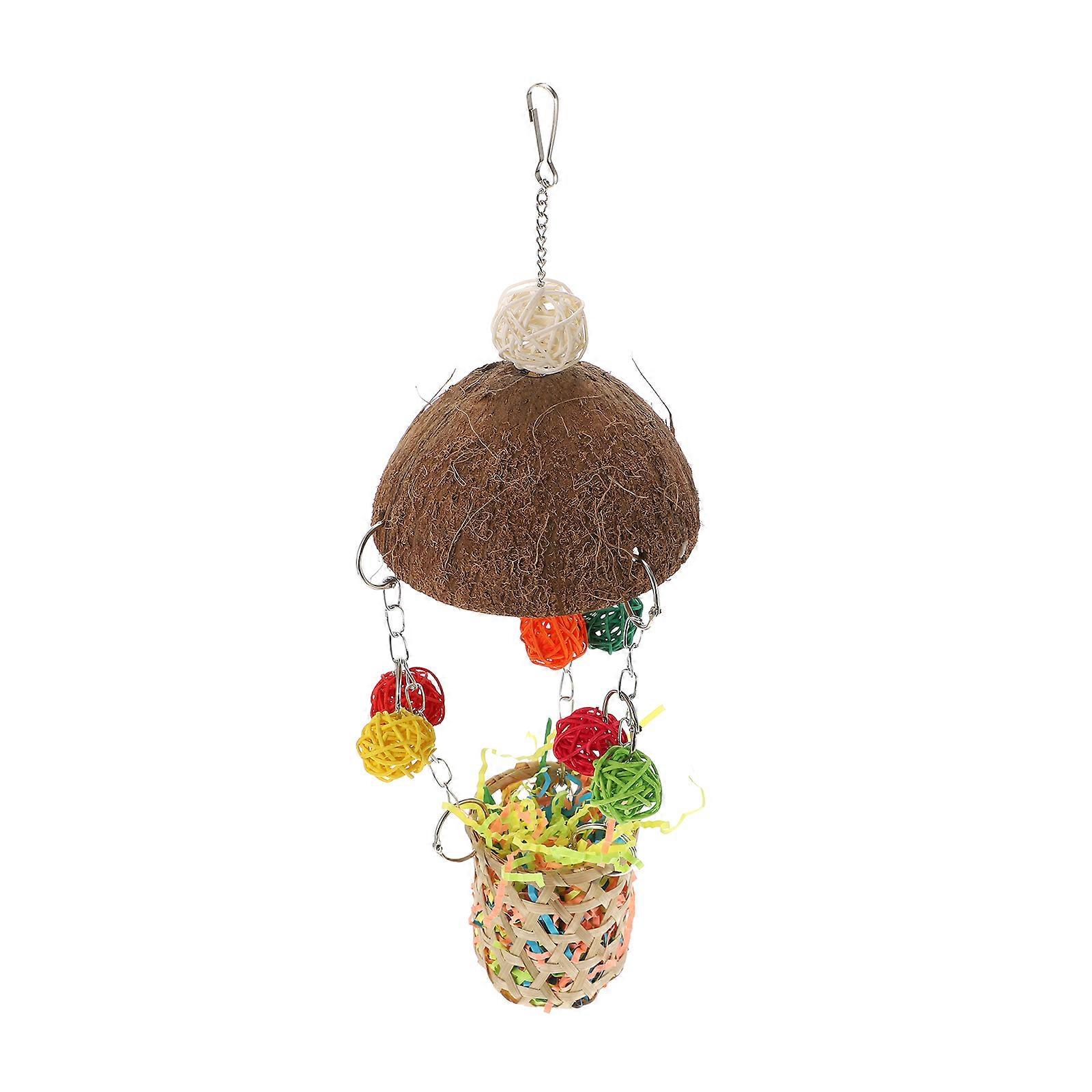 Creative Multi Chewing Toy for Pet Birds Safe Composite Material 7 inch