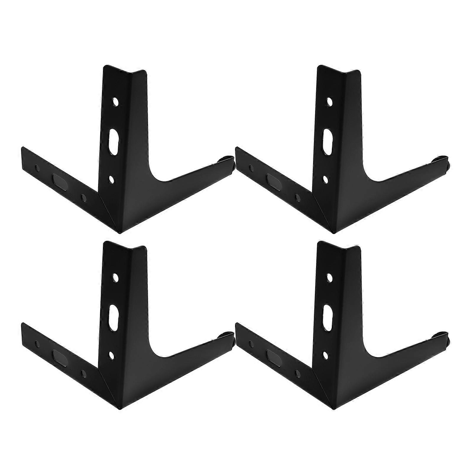 Height Adjustment Triangle Cabinet Legs Black Iron Sofa Feet 4Pcs