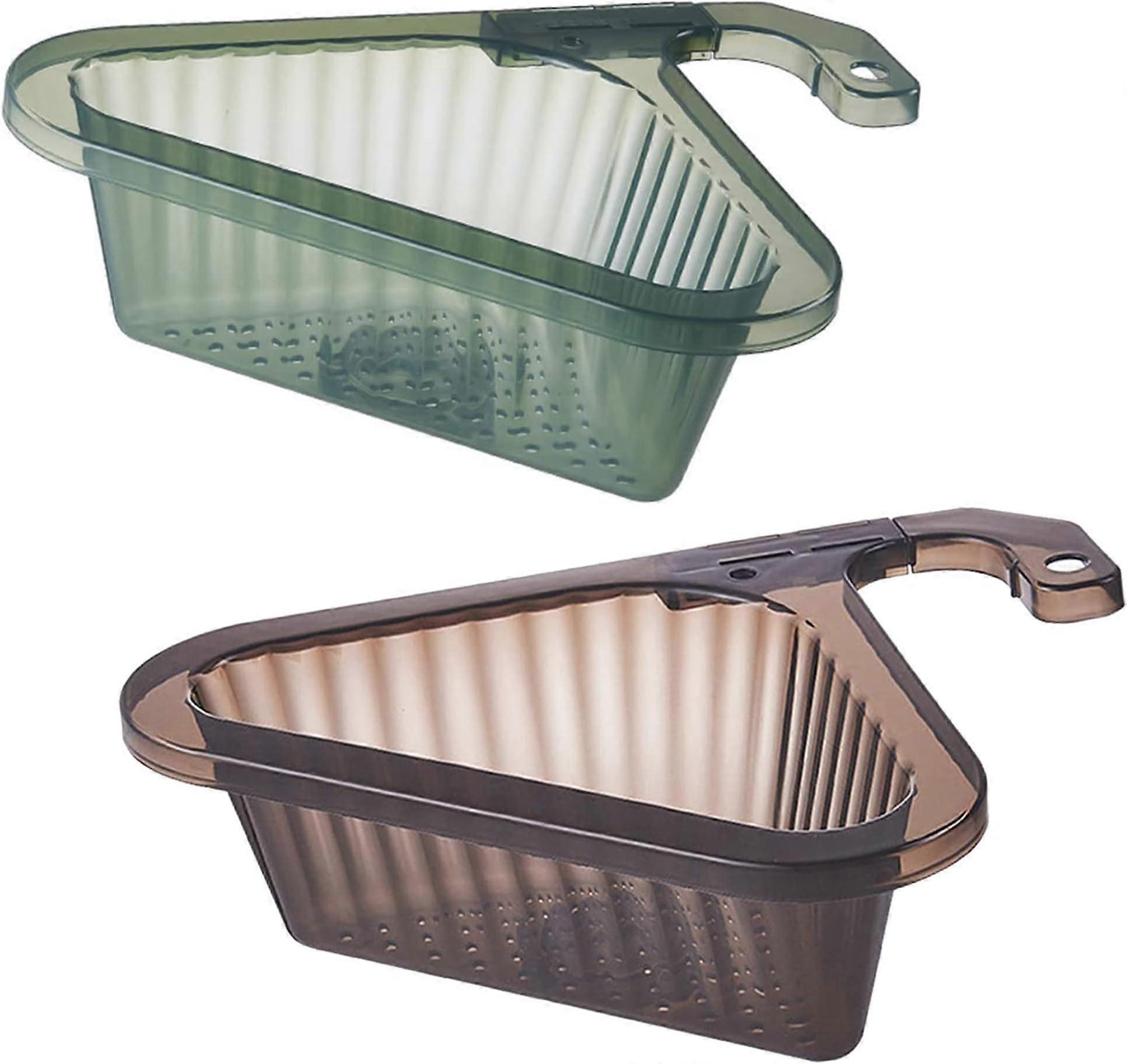 2 Pack Kitchen Triangular Filter Basket, Sink Drain Basket