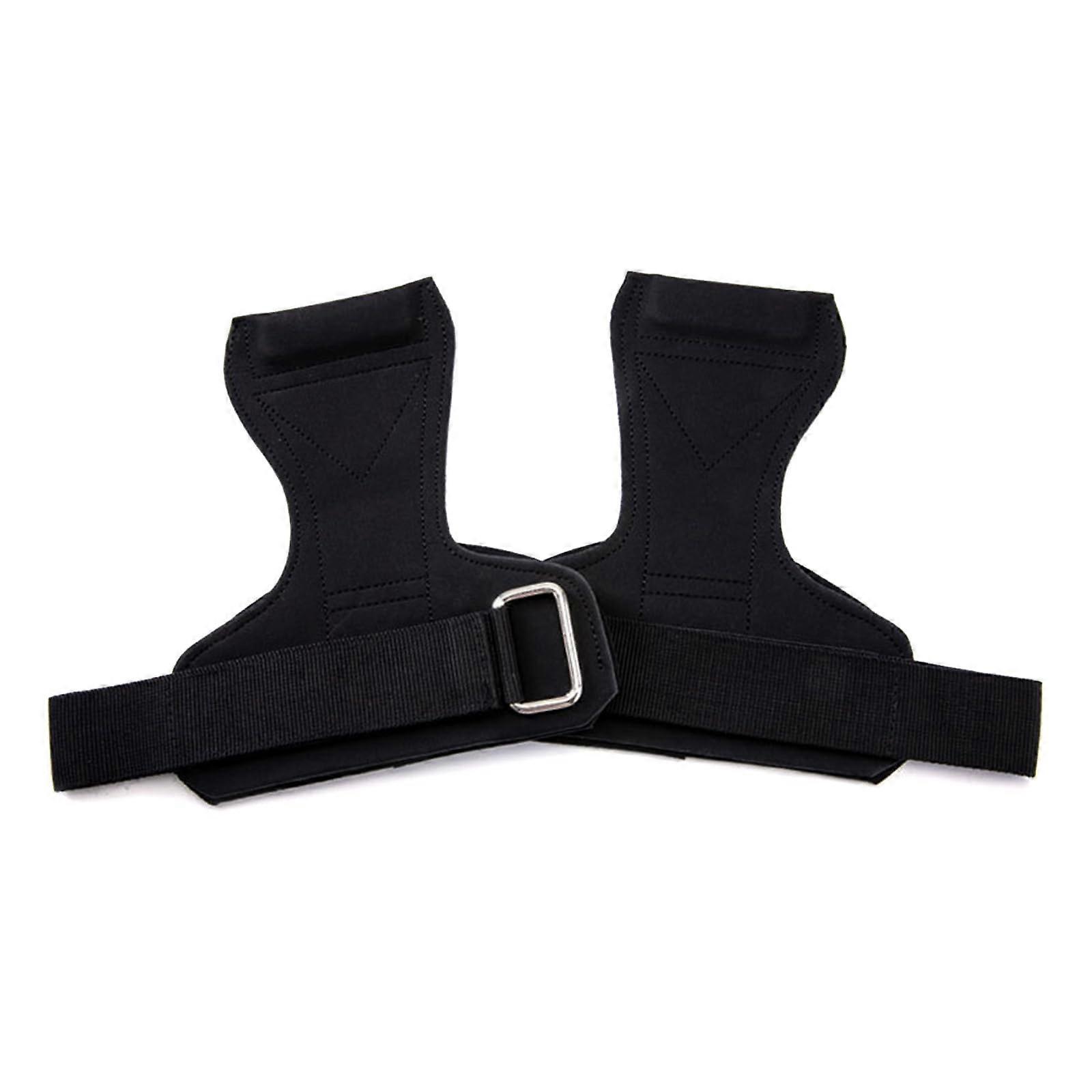 1 Pair Weight Lifting Handles with Adjustable Wrist Wraps, Comfortable Lifting Straps for Men and Women, Weight Lifting Straps Black