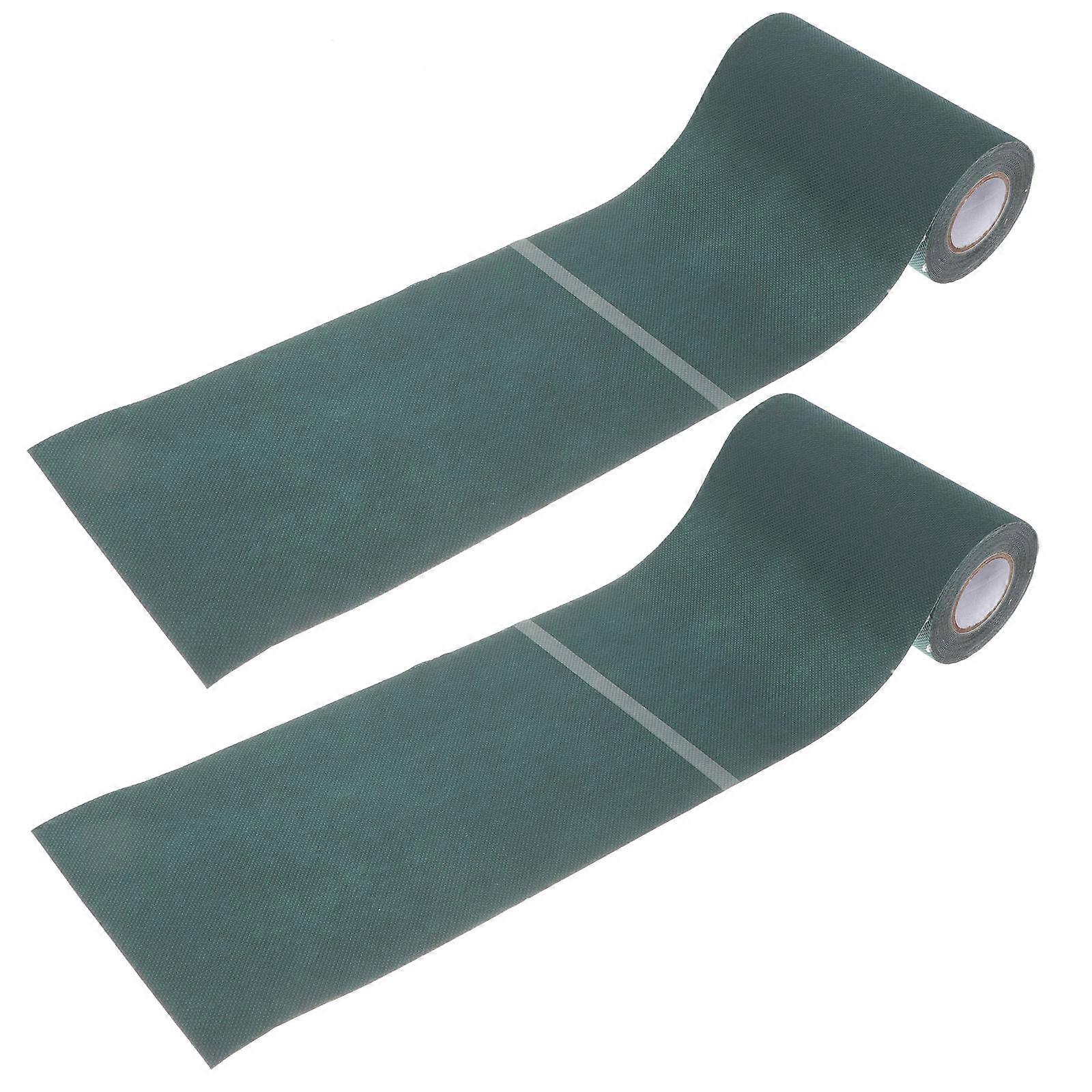 Grass Seaming Tape Seaming Tape Self Adhesive Grass Connection Parks Dark Green 15x8cm 2 Rolls