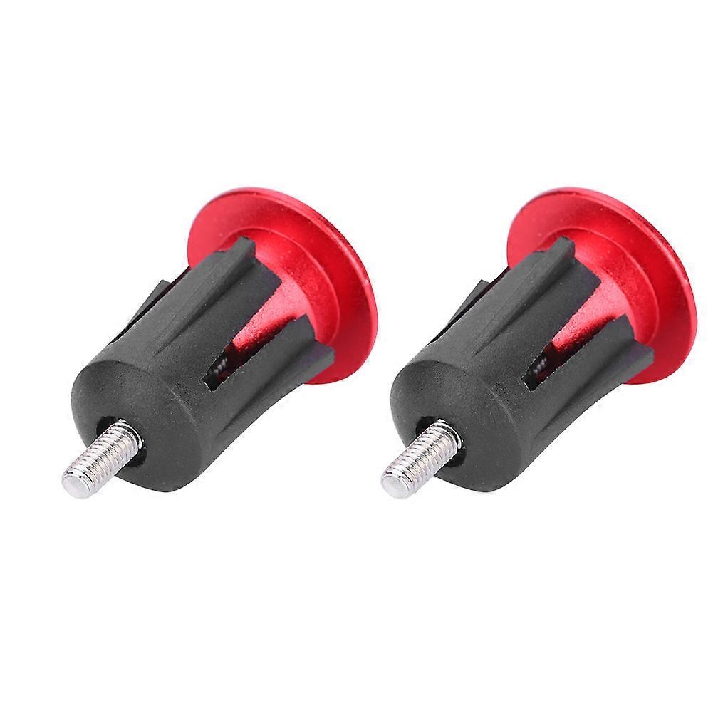 Aluminum Alloy Handlebar End Caps for Road Bike and MTB Handlebars (Red)