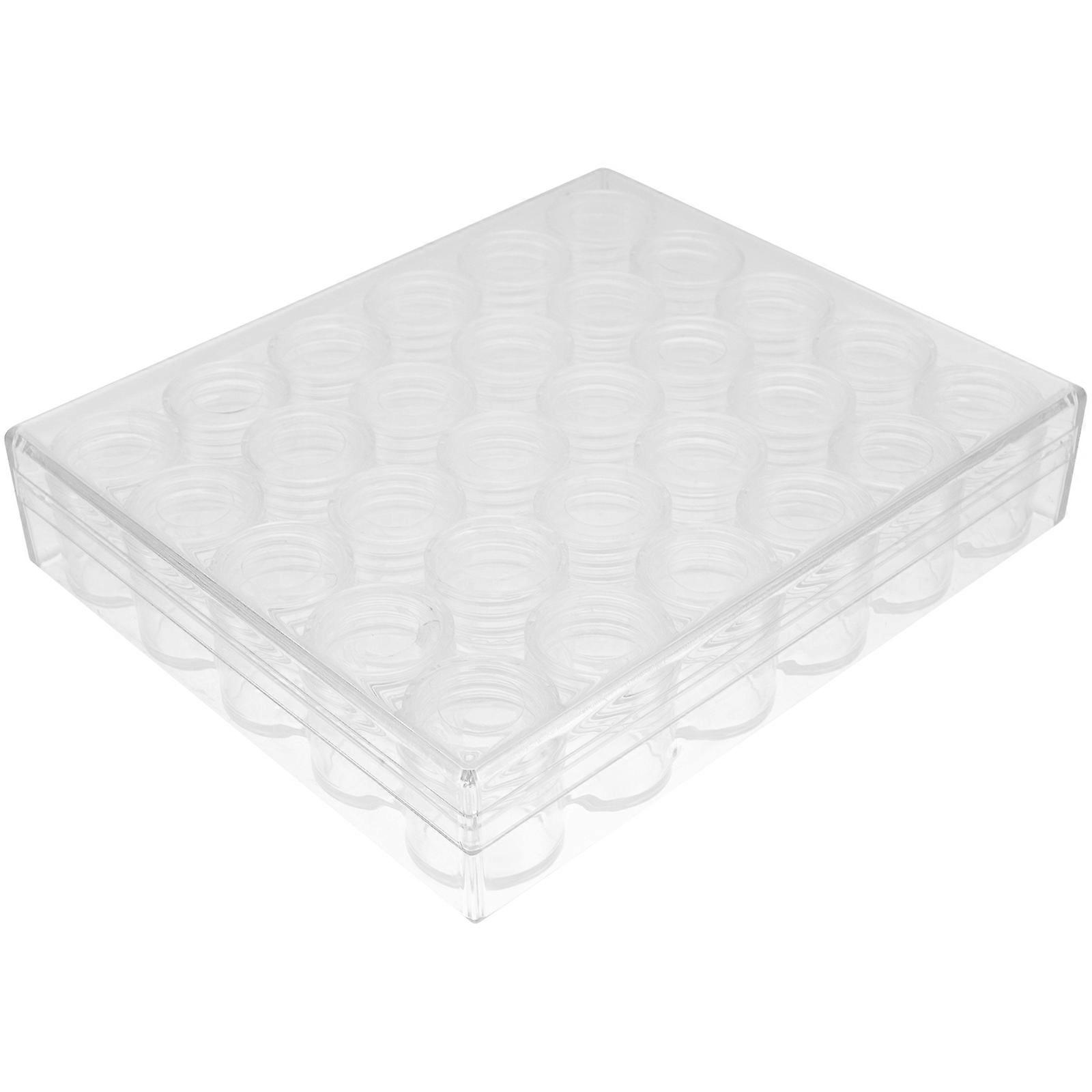 Jewelry Organizing Box Storage Container Multi-purpose Holder Small Electronic Parts Dust Protection 2.90X2.70X2.70cm 1 Set