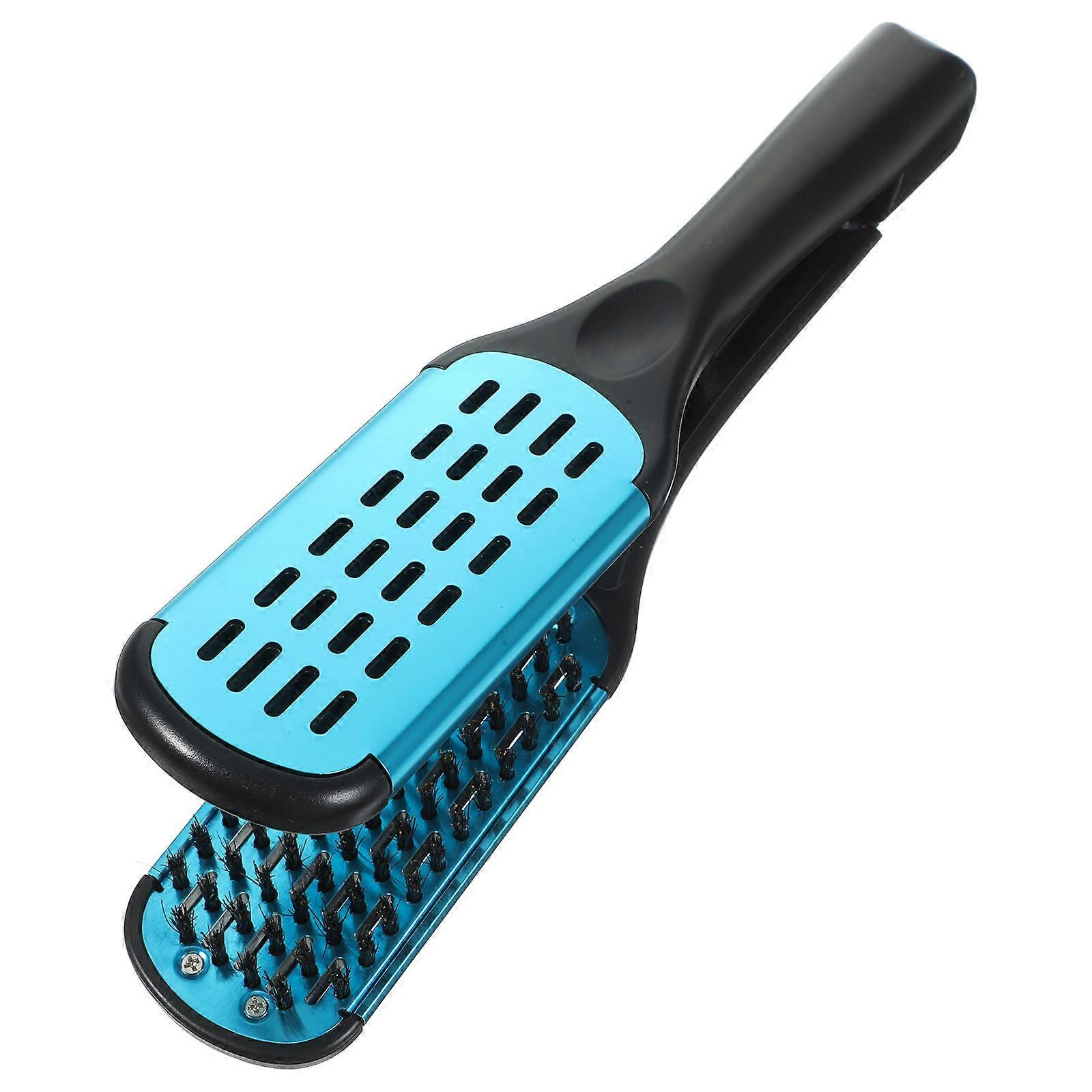 スタイリング両面ブラシ剛毛ヘアクランプブラシプロフェッショナルヘアサロン用23.5x4.5x2.5cm 1セット