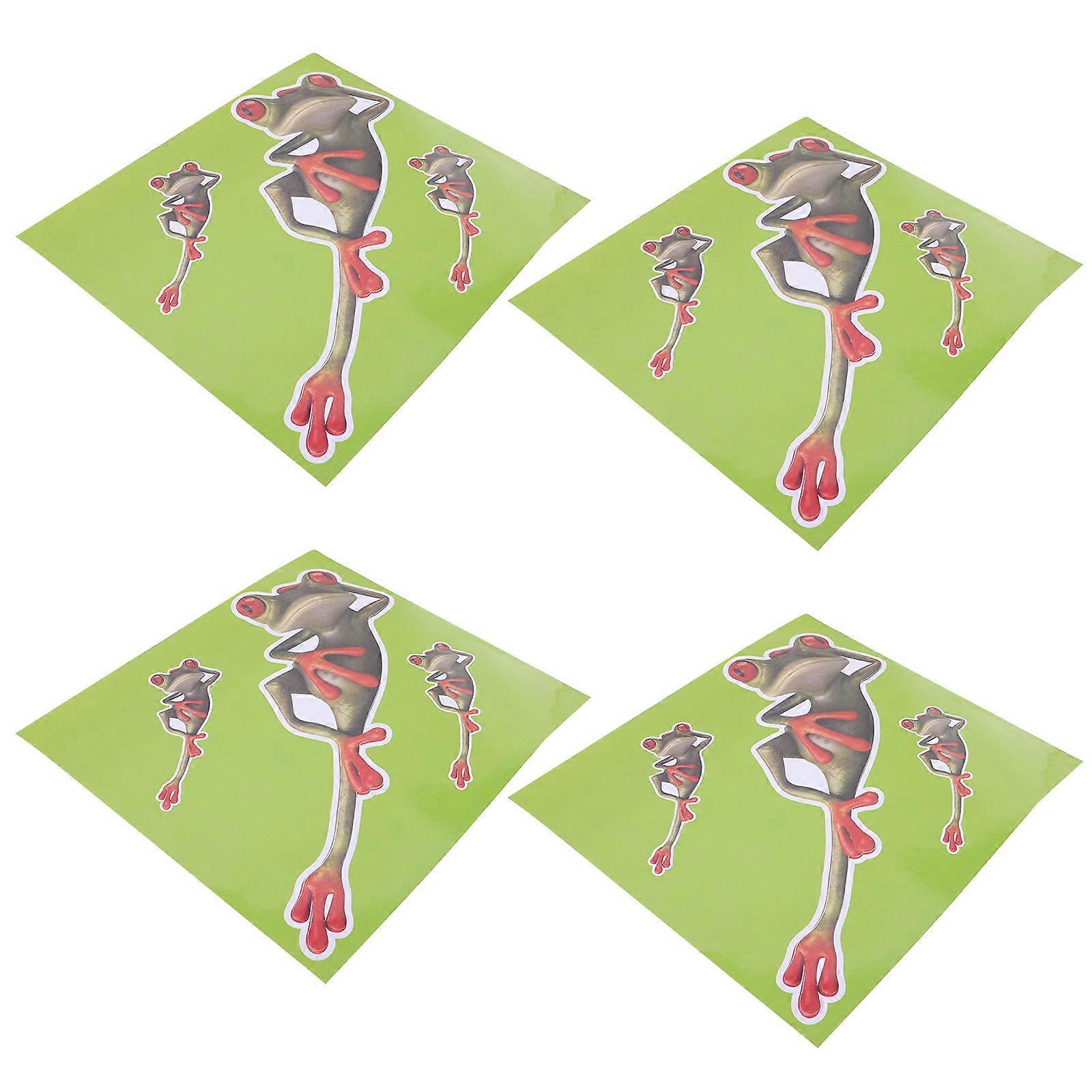 自動車ステッカー車のデカールカエル愛好家車のインテリア面白いスタイル4個