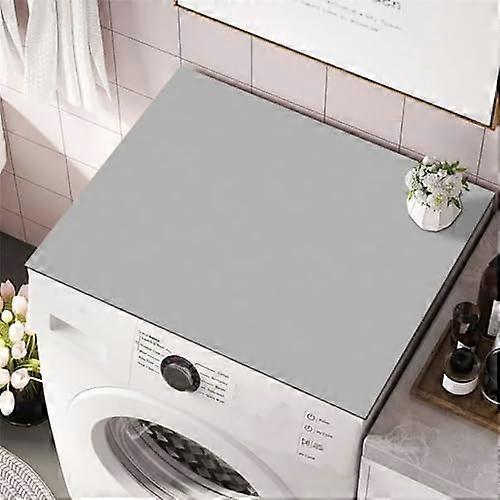 Washing Machine Pad Cover, Non-Slip Absorbent Quick-Drying Universal Size 40x60cm Light Grey