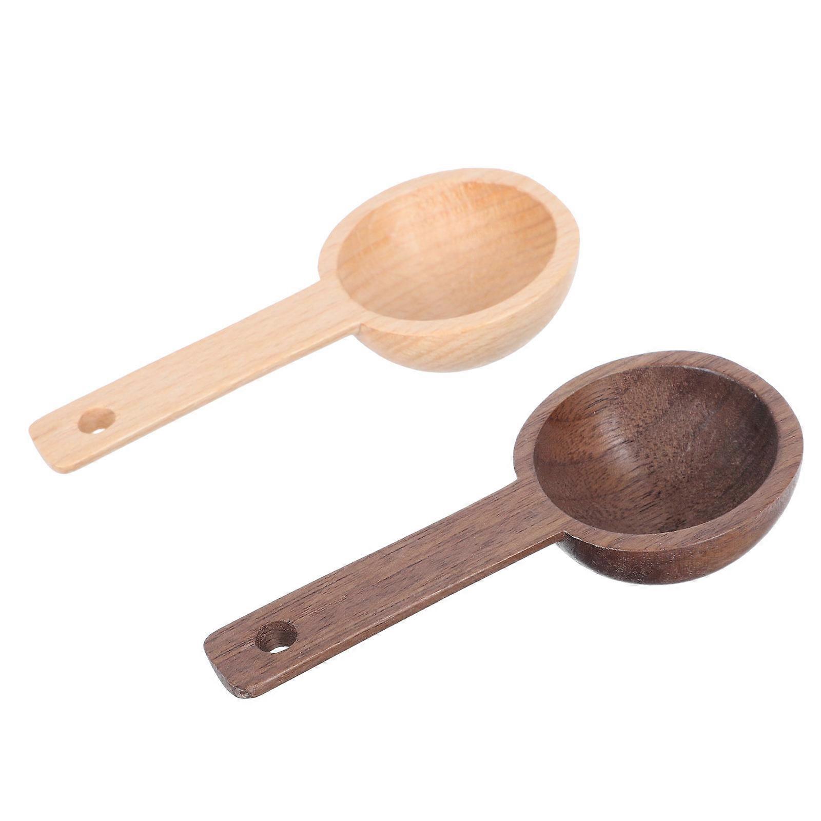 Wooden Coffee Bean Scoop Practical Measuring Spoon for Home Use Synthetical Material Assorted Color