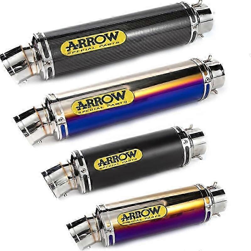 Motorcycle Exhaust System, Modified Carbon Fiber Silencer with DB Killer for Suitable Brand Models like R3, R15, CBR 500, S1000RR, Z900, 60m