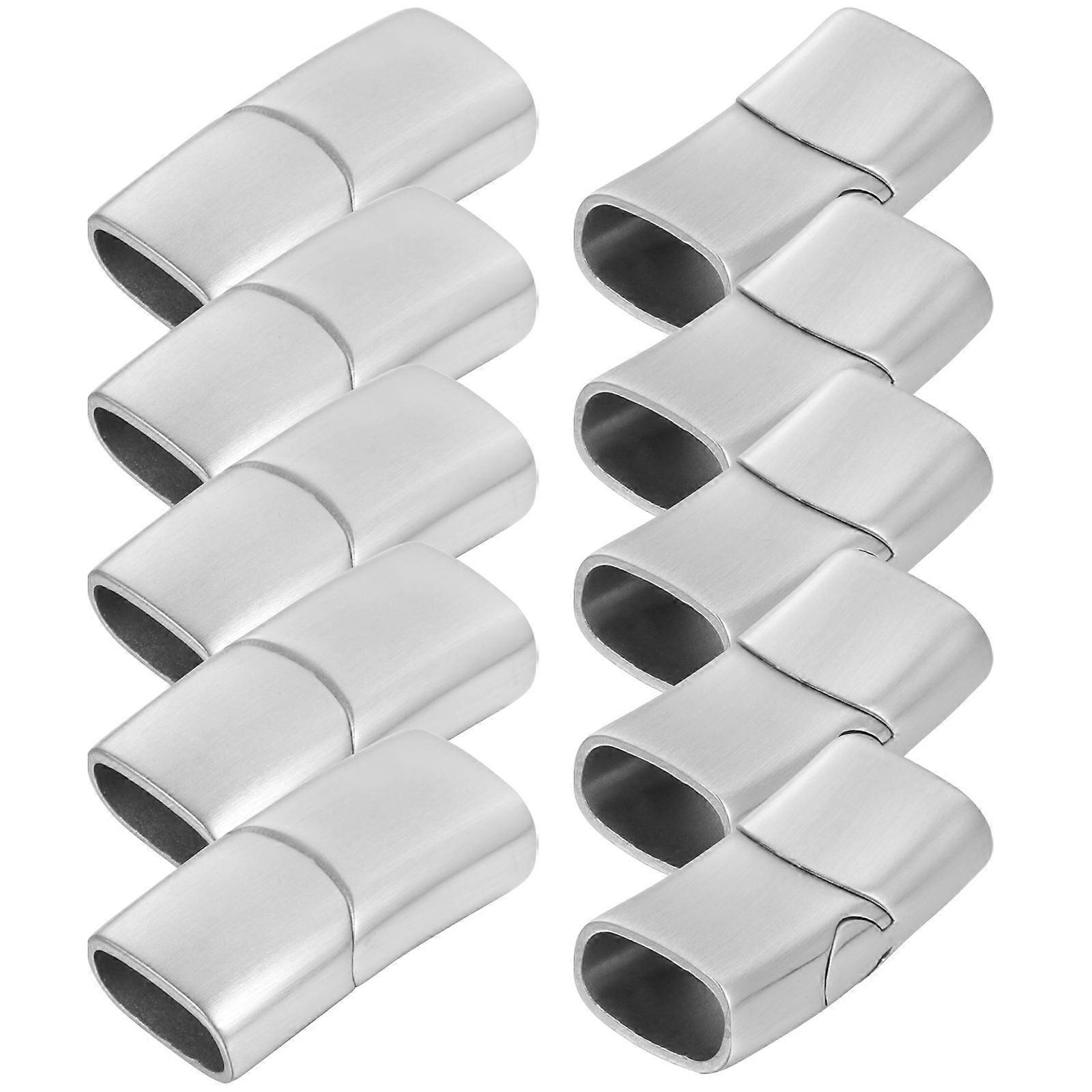 Clasps Jewelry Clasps for Necklace Repair Bracelet Connection Silver 2.5X1.2cm Diy Making 10Pcs