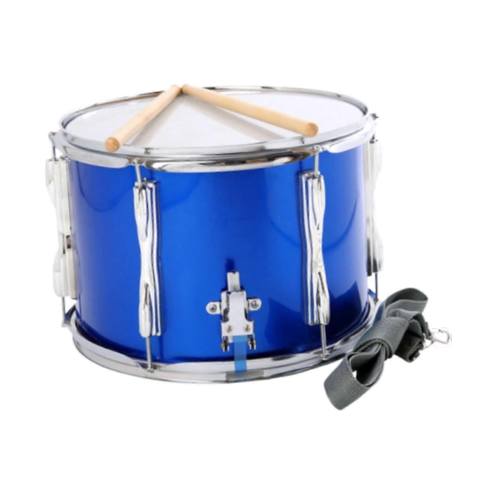 13 Inch Snare Drum and Drumsticks with Adjustable Strap, Percussion Instrument for Children