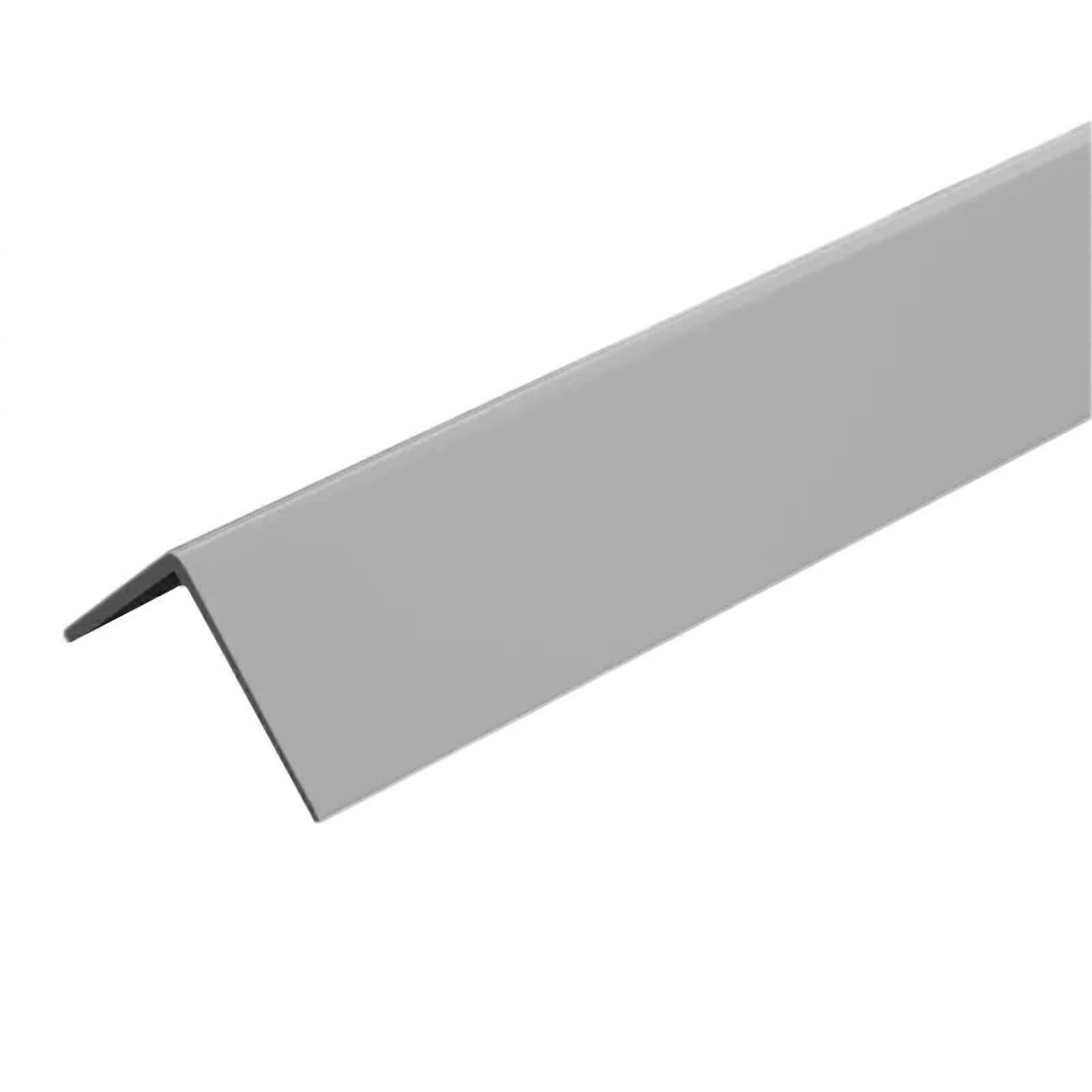Multicolor corner guard for walls, PVC edge protector, 2.5 cm wide, gray, 2 meters.