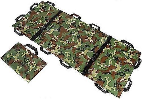 Portable Folding Stretcher Waterproof Foldable Back Stretcher With 12 Handles And Carry Bag (P)