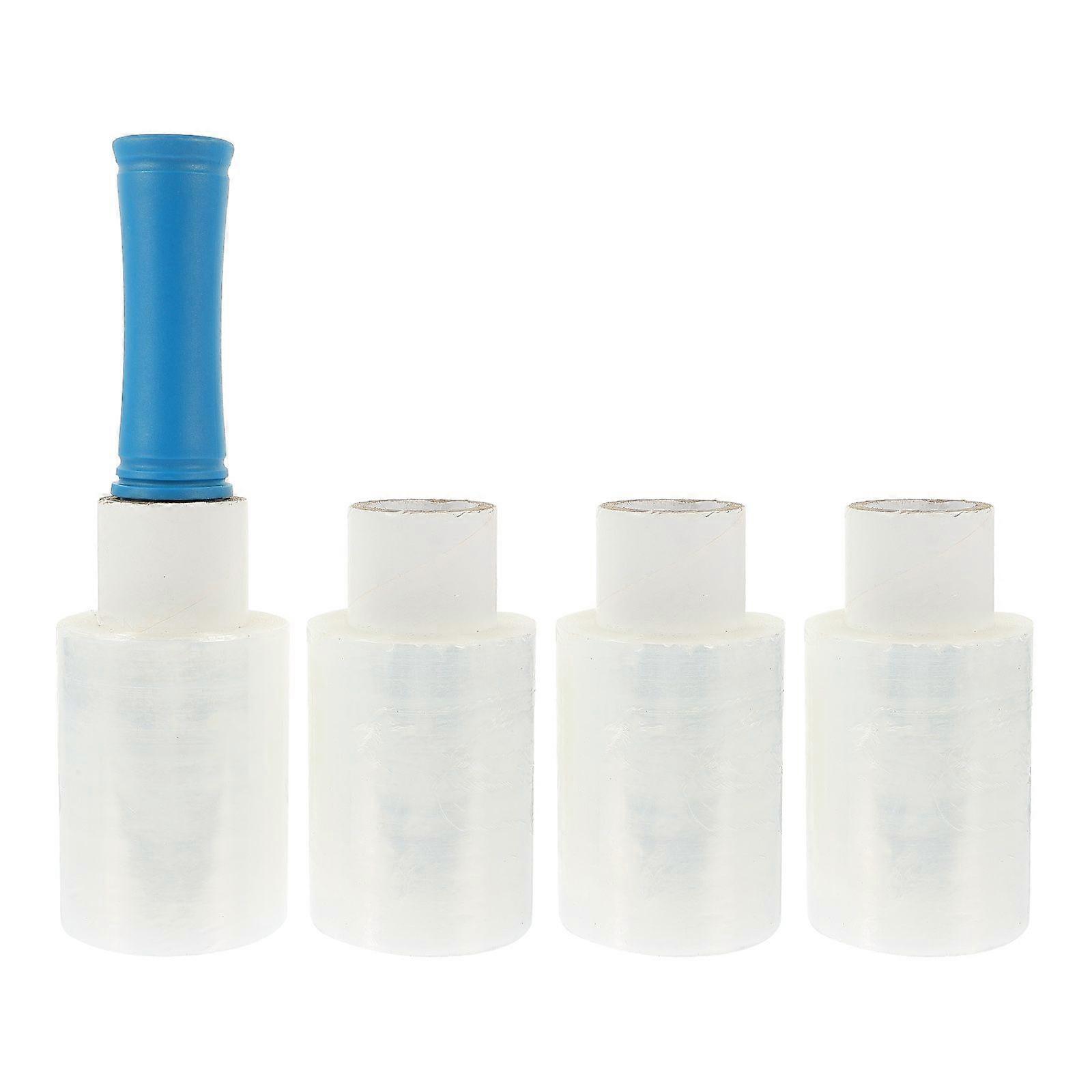 1 set di pellicola estensibile autoadesiva pellicola di avvolgimento trasparente pratica pellicola industriale