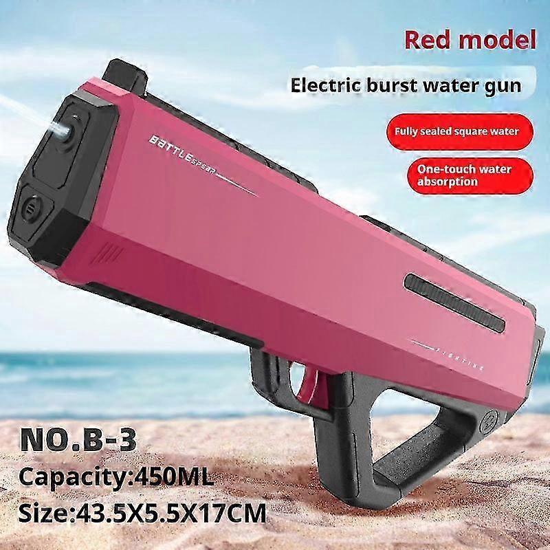 Electric Burst Automatic Water Absorbing High-Pressure Spray Gun Interactive Toy for Kids with Large Capacity