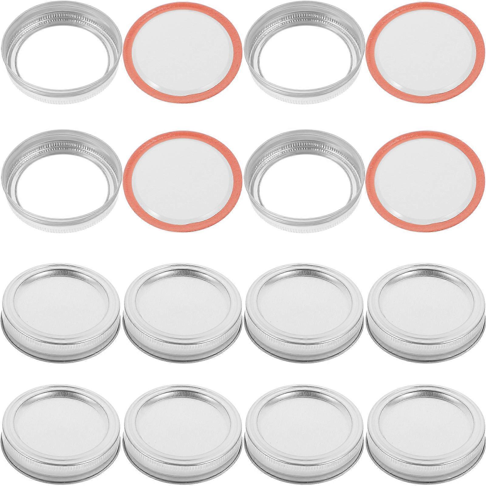 20 Pack Regular Mouth Canning Lids, Split Type Metal Jar Covers for Seamless Replacement – Ideal for Storage Bottles, Liquid Containers & Craft