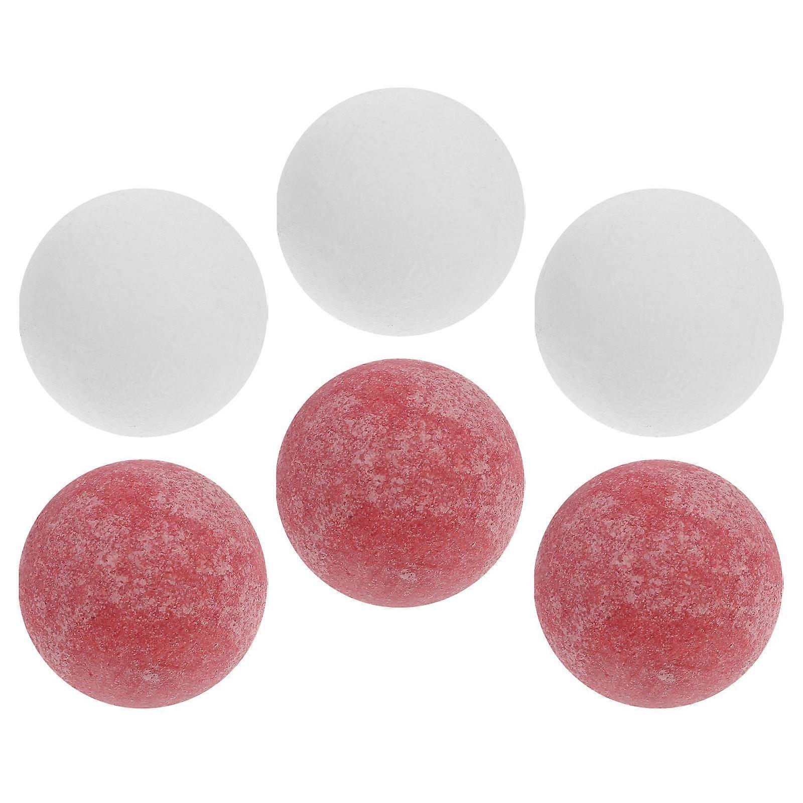 Official Tabletop Game Ball 6Pcs Assorted Color Enhanced Grip Special Events Table Football Game Replacement Balls 36mm Mini Footballs