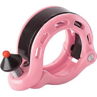 Campanello per bici, campanello per bicicletta nascosto con suono chiaro e lungo, per manubrio standard da 22,2/25,4/31,8 mm, clacson per bici-rosa
