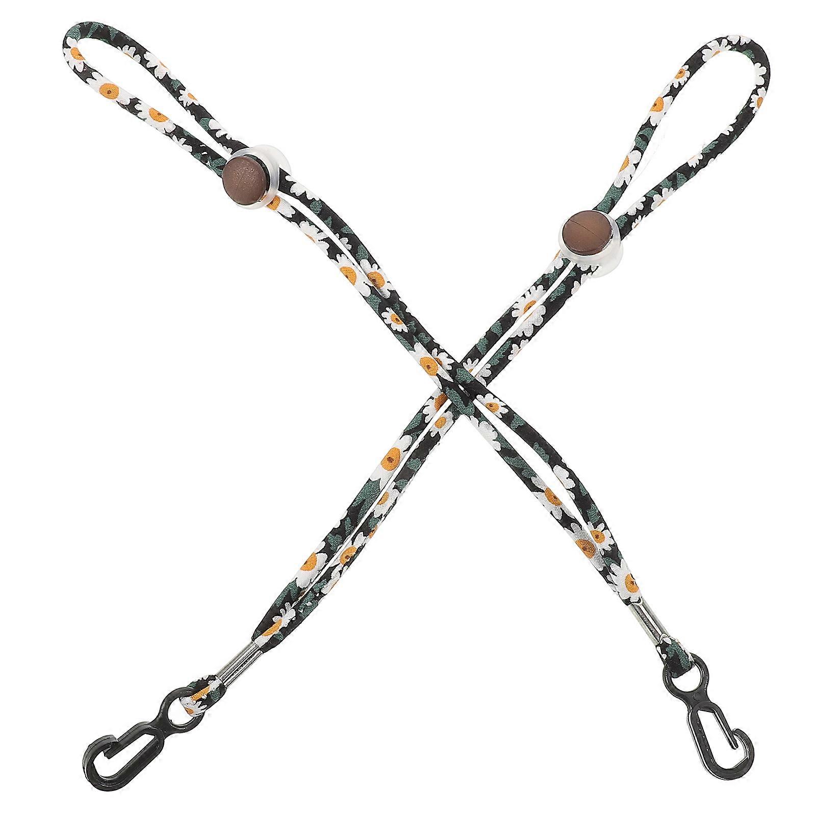 Glove Clip Ski Strap For Ski Enthusiasts Durability Lanyard Design Assorted Color 28.00X1.80X1.40CM 2Pcs
