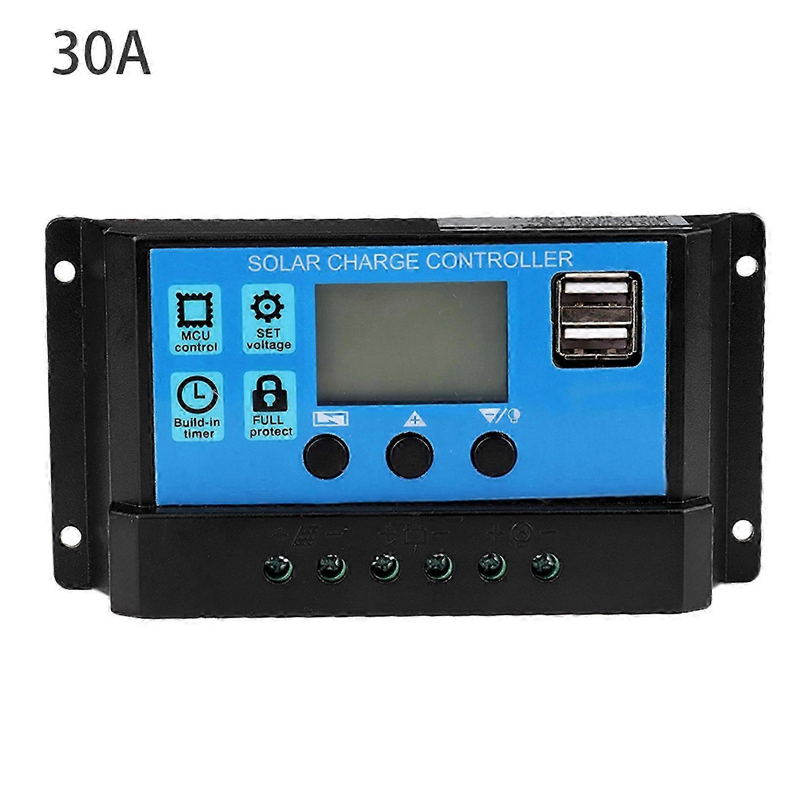 30A 12V 24V Automotive Solar Charge Controller PWM Type
