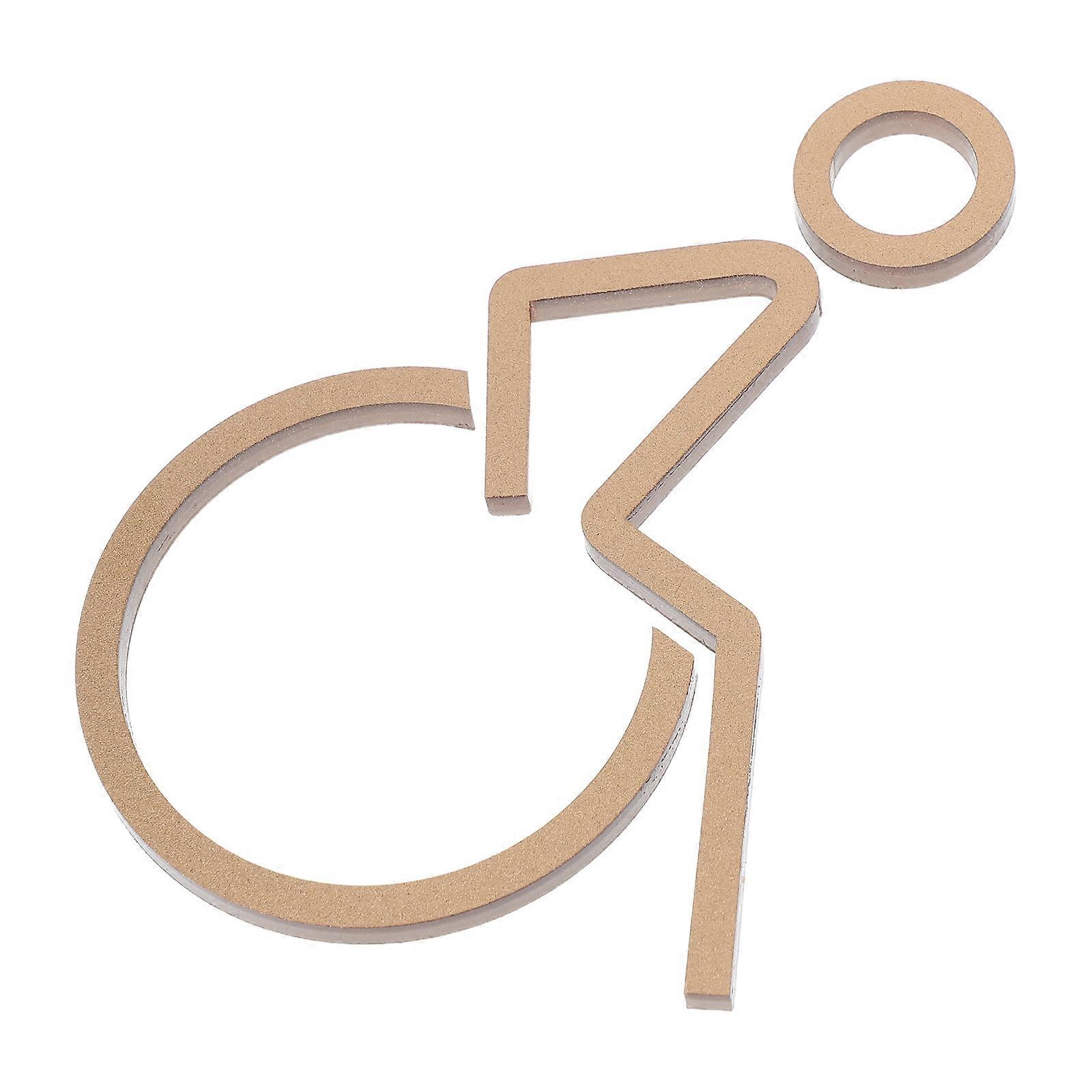 Wheelchair Accessible Toilet Sign – Self Adhesive Restroom Identification Decal for Hotels, Restaurants & Commercial Spaces – Easy Installation &