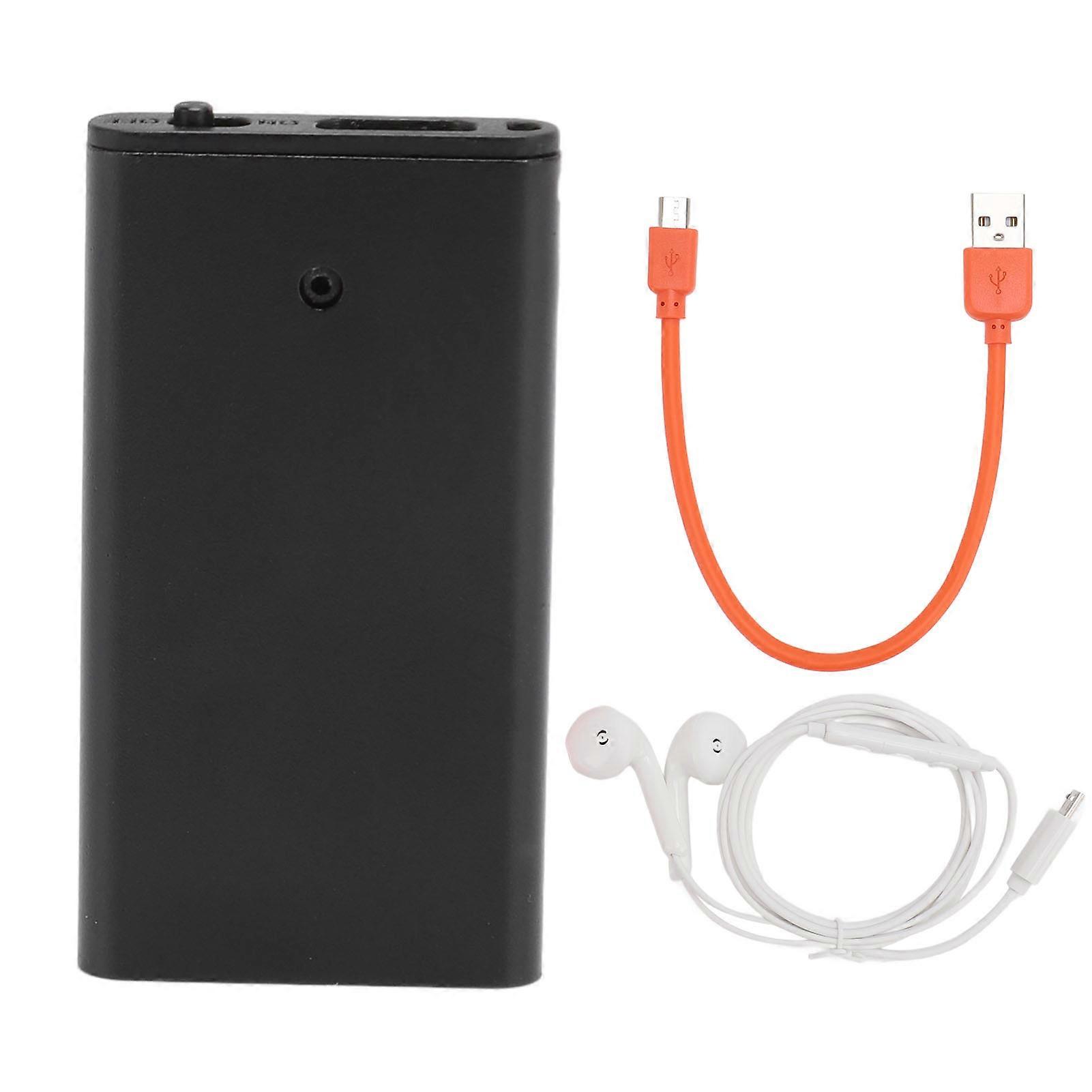 Compact 8GB Voice Activated Recorder with HD Noise Reduction for Lectures and Meetings