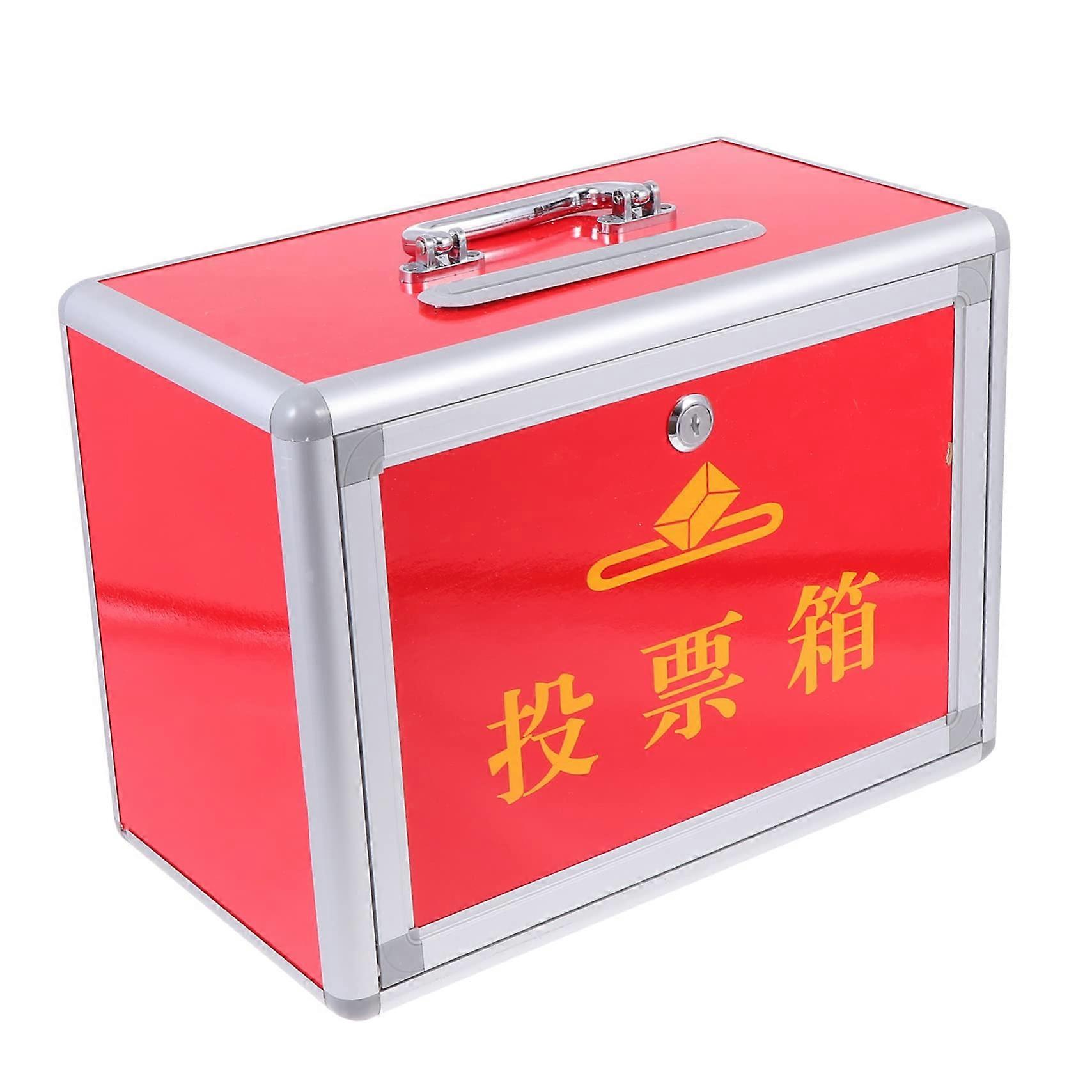 1 Piece Cash Card Suggestion Container For Charity Purposes Aluminium For Voting Storage With Practical Comment Men The Drawing Bill Edges For