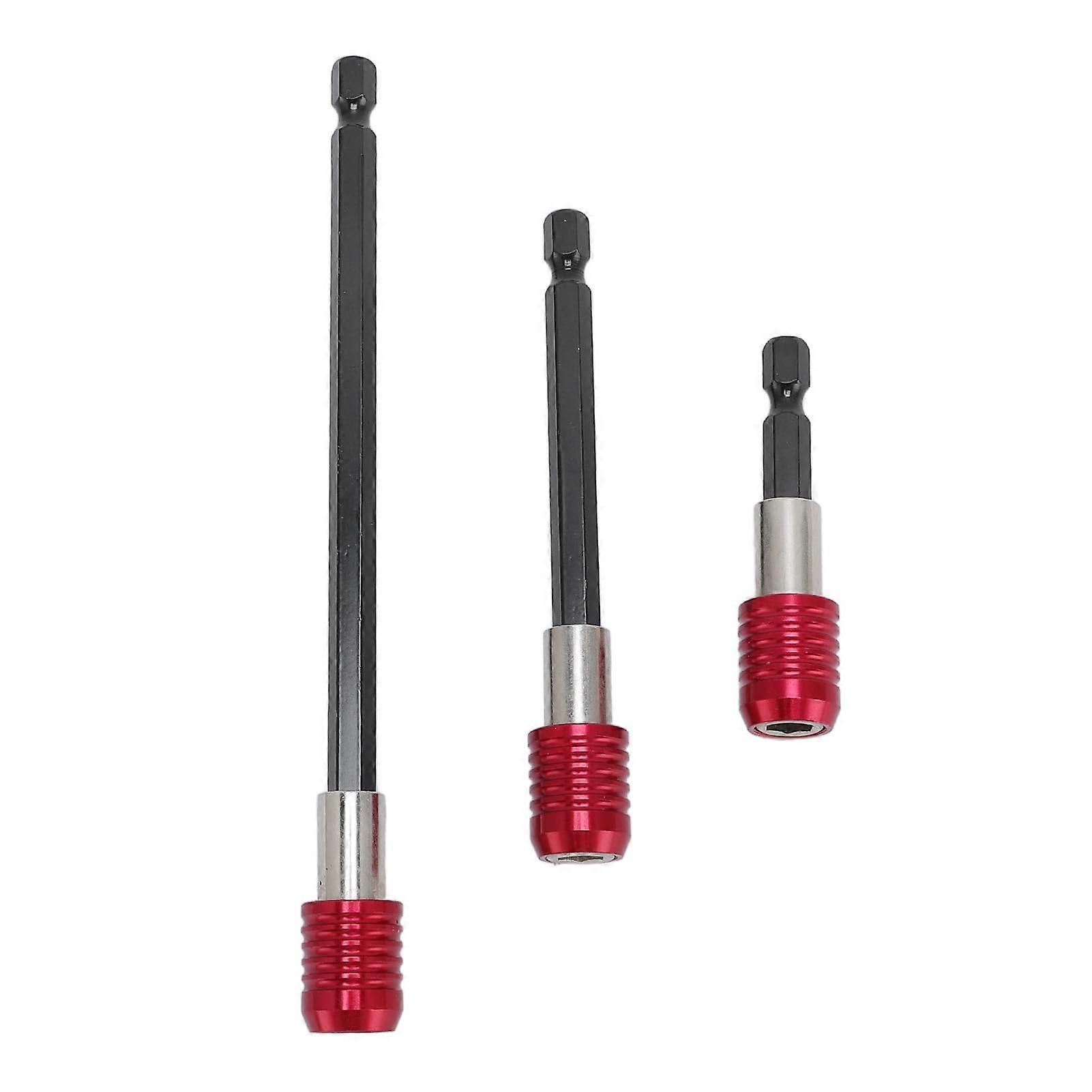 Wood drill bit extension, 3 pcs