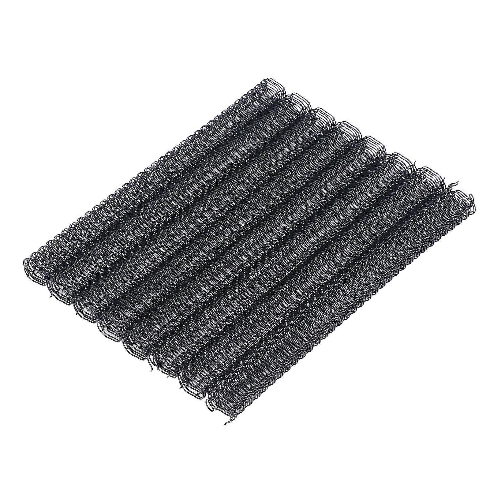 100PCS Double Loop Wire Binding Spines 9/16 Inch 34 Loop 3:1 Pitch 120 Sheet Capacity A4 Spiral Binding Coil for Student Coworker Black