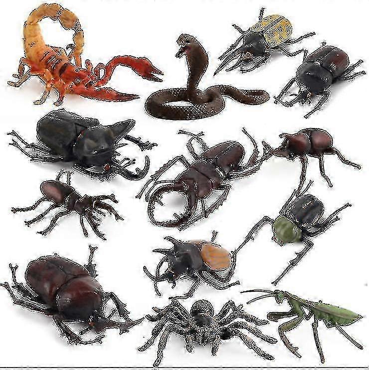 ZENGO Simulation Limb Insect Animal Model,Cobra Mantis Beetle Sand Table Decoration