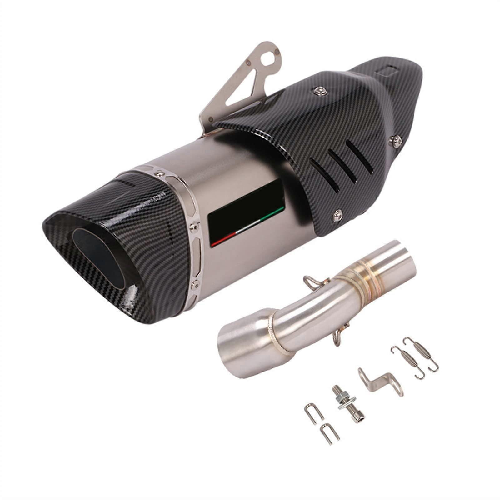 Motorcycle Exhaust Slip-On System 51mm No DB Killer Middle Link Pipe Color F for Benelli BJ300GS 302R