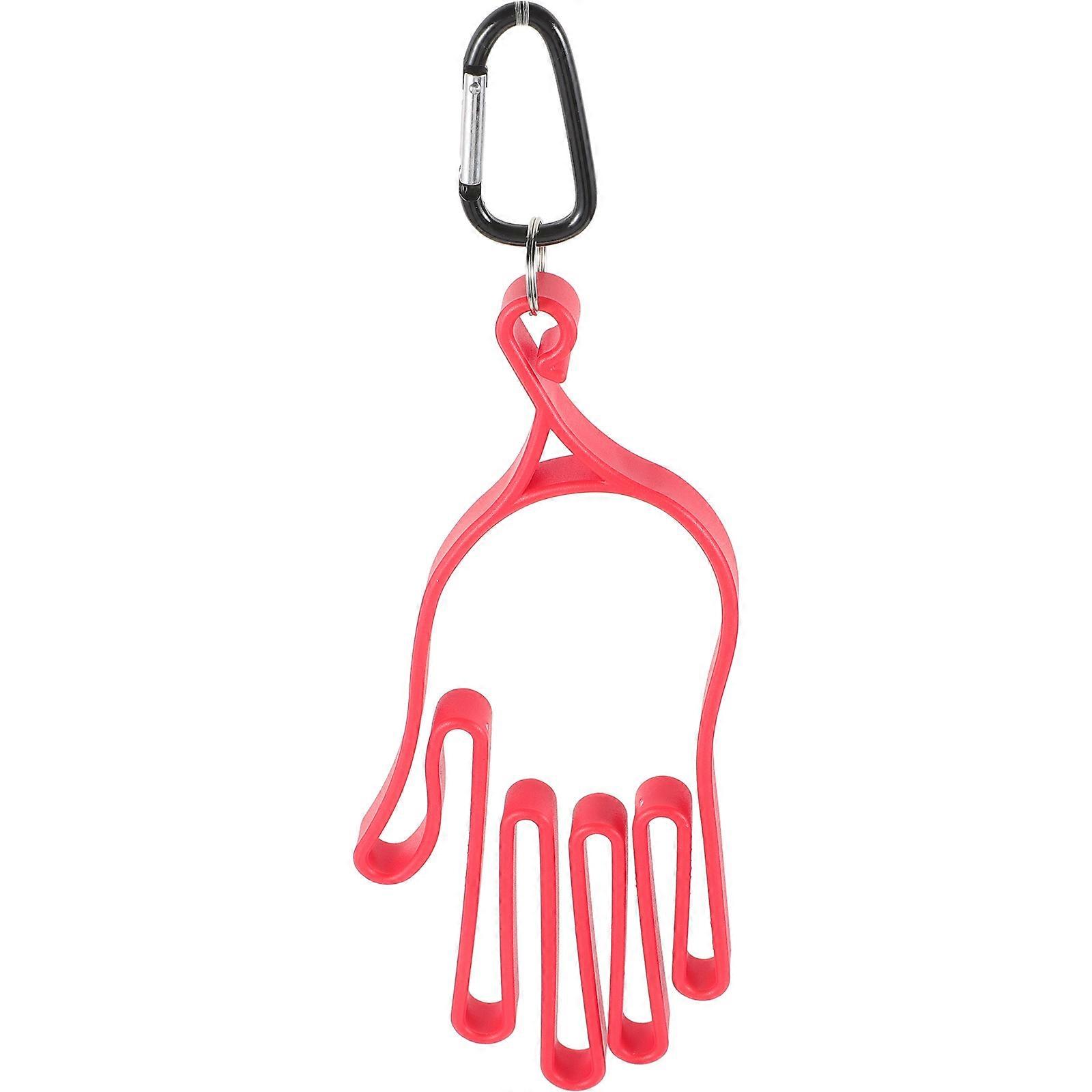 Golf Glove Holders with Buckle for Easy Storage and Use at Home Red