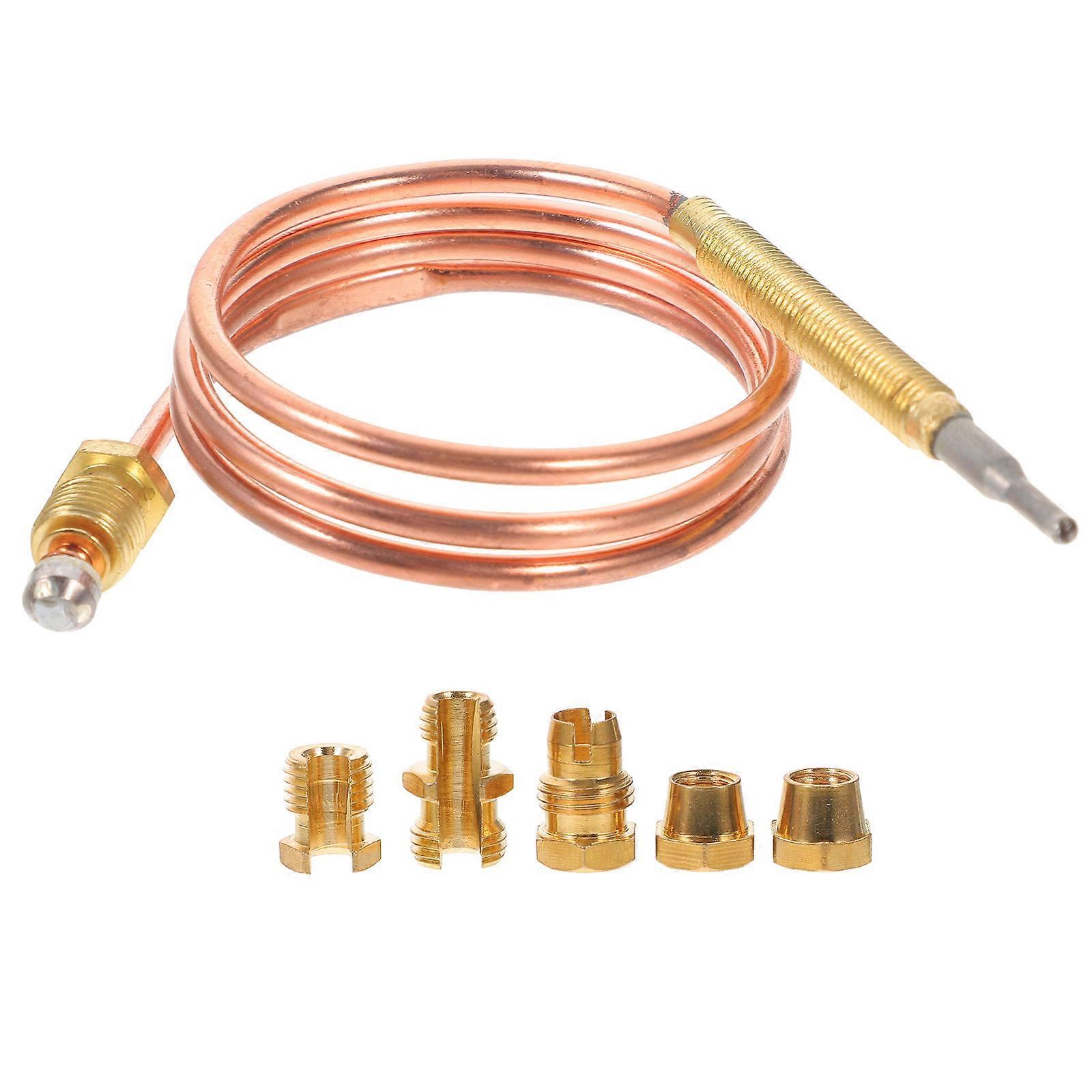 Stove Thermocouple Reliable Heater BBQ Grill Temperature Sensor Easy Installation Precise Control Fits Various Oven Models Enhances Safety and