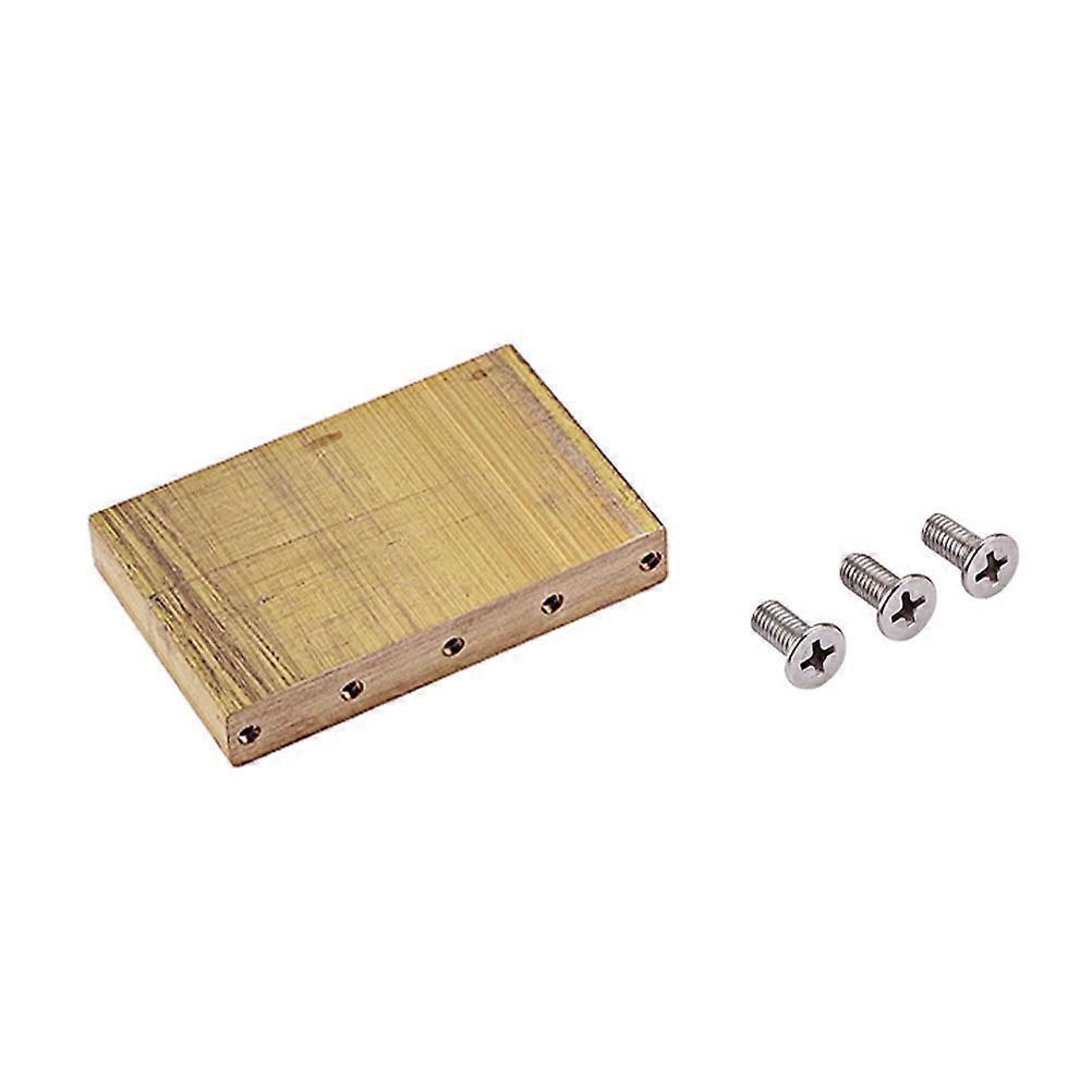 Guitar Tremolo Block Copper Base Block for Sustain Enhancement Music Performance 1Set