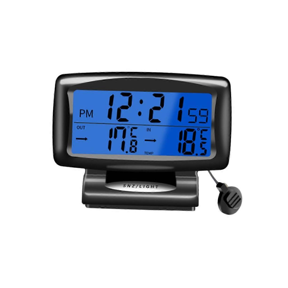 Dashboard Thermometer Clock Universal Car Gauge - Mechanical Analog Temperature Clock For Car Dash Dashboard Decorations
