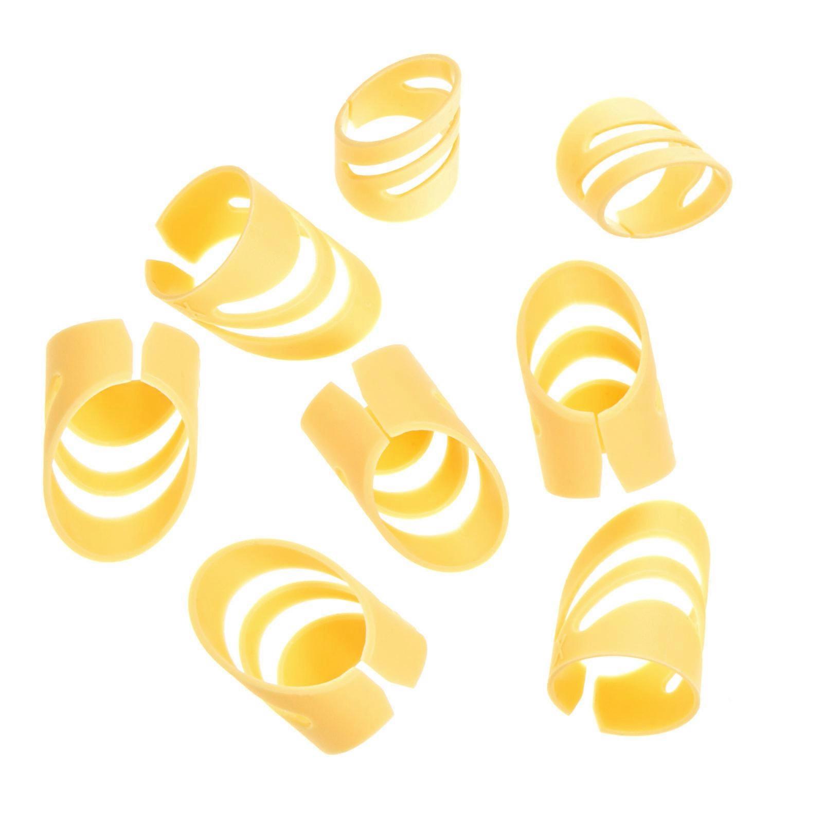 Guitar Thumb Pick 8Pcs Square ABS Picks For String Instruments Durable Wear-Resistant Accessories For Musicians