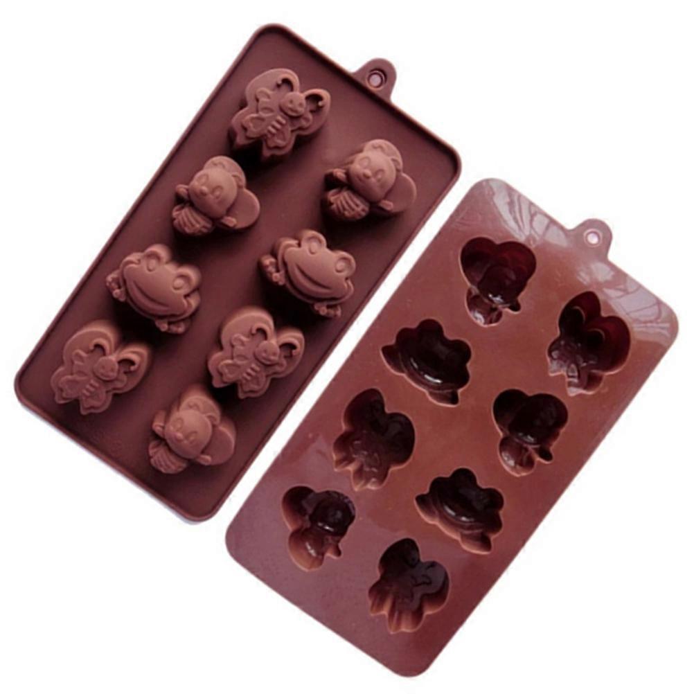 Silicone Baking Moulds Diy Chocolate Making Soap Jelly Molding 23x11.8x2.3cm Bee Shape All Ages 1Pack