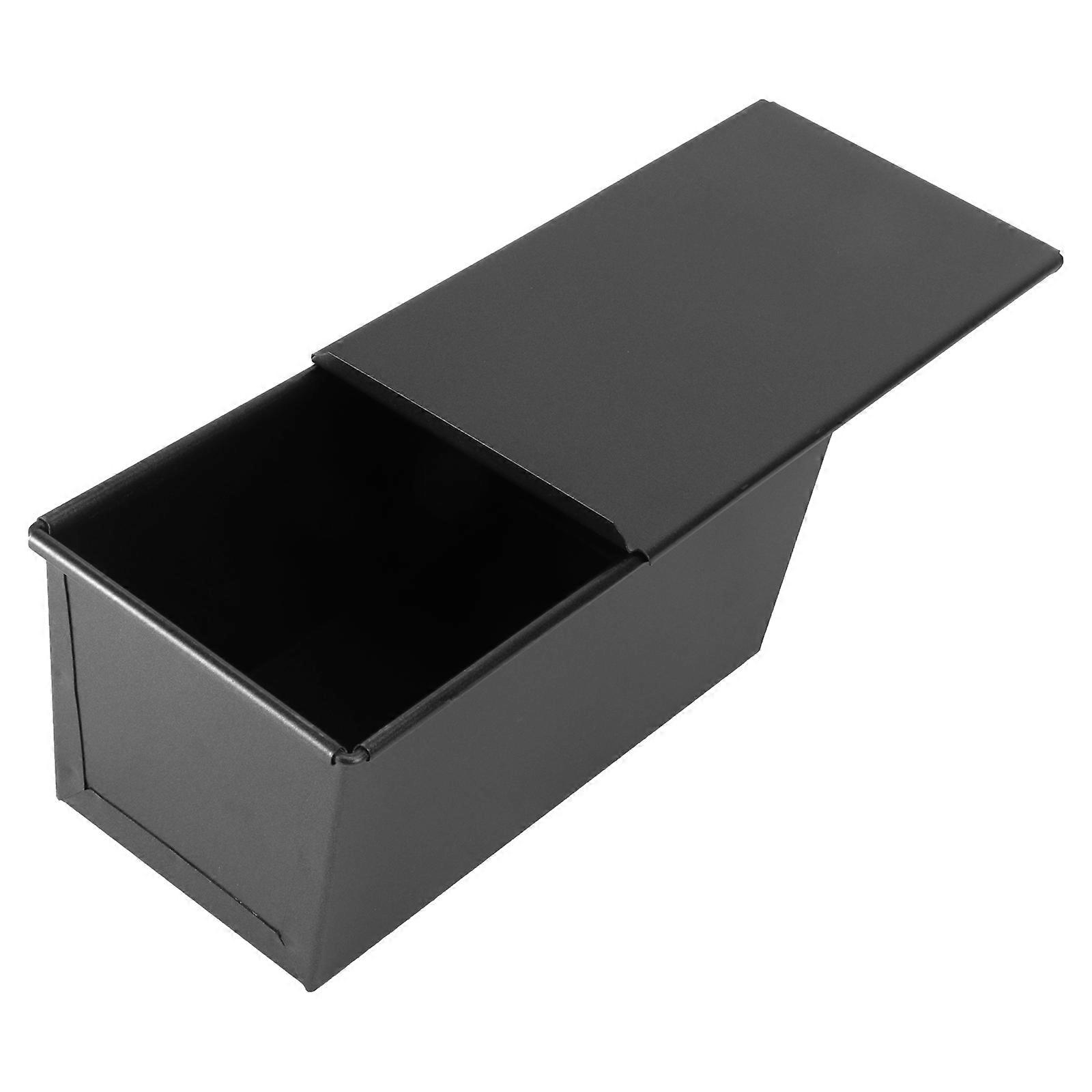 Black Loaf Pan with Lid Non Stick Bread Mold for Baking Toast, Bakeware with Excellent Heat Conduction, Easy to Clean for Home Bakers