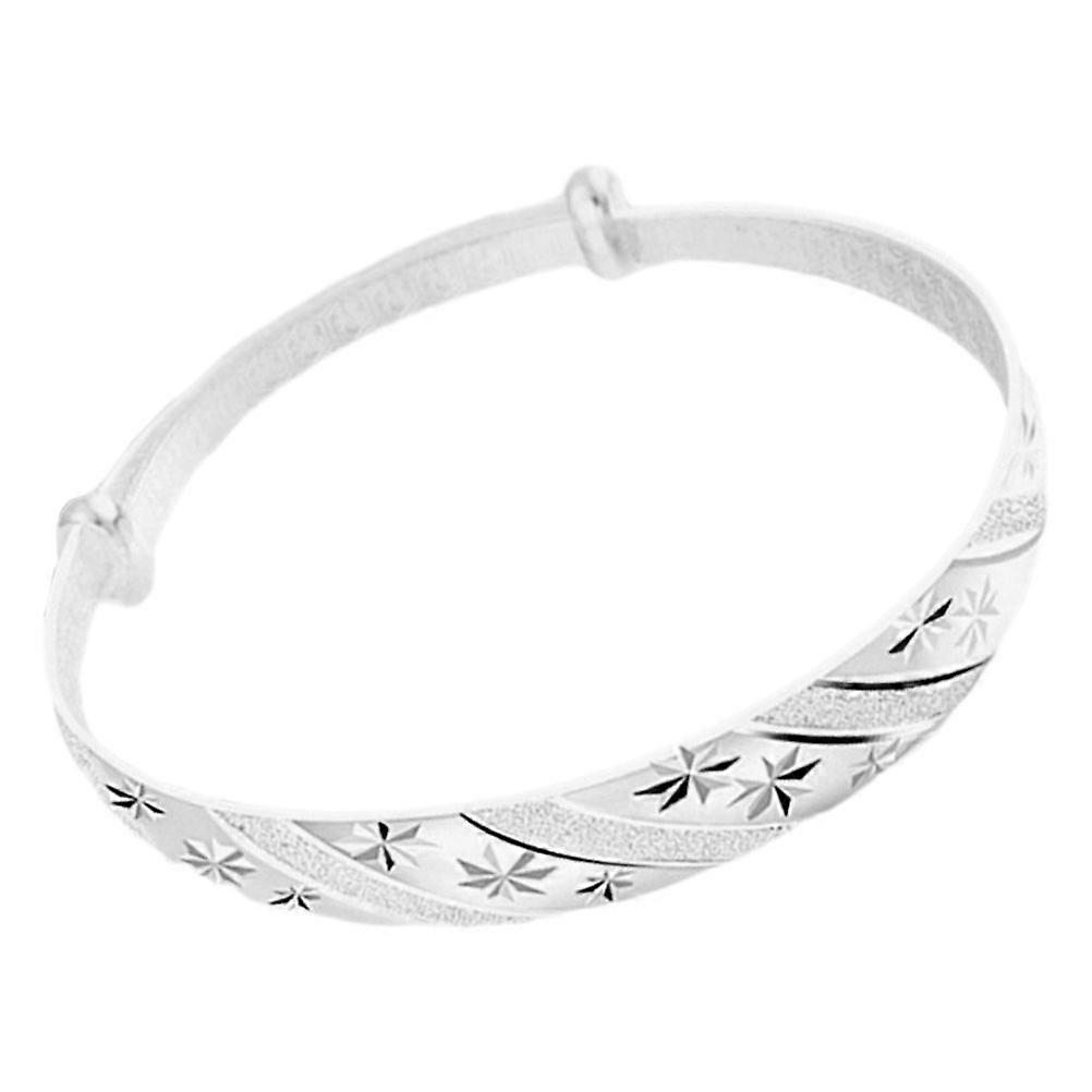 Silver Plated Bracelet Metal Bangle Bracelet for Women Use 1 Piece