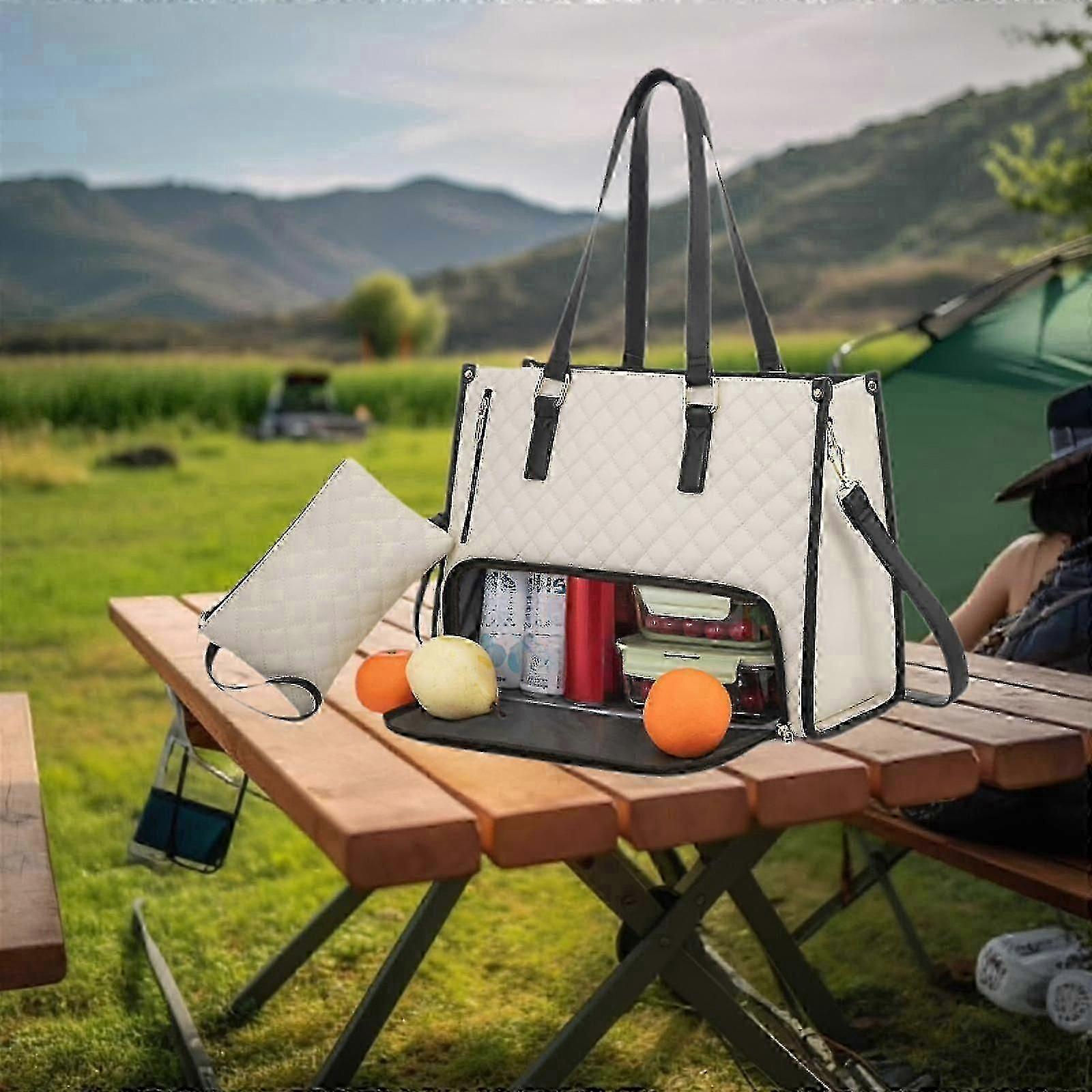 תיק כתף משרדי מזדמן עם תיק ארוחת צהריים לנשים וקופסת אוכל משולבת-טוב