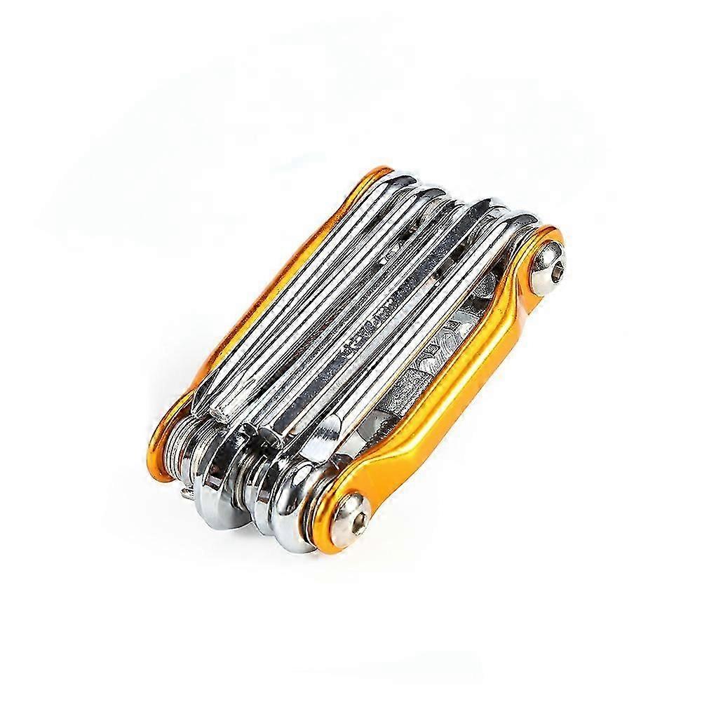 11 in 1 Multi-Function Bike Bicycle Repair Tools Kit Pocket Folding Tool Wrench