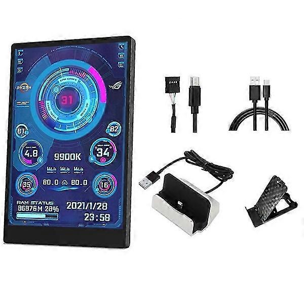 3,5 Zoll IPS-Computer Kleiner Zweitbildschirm USB-Gehäuse Zweitbildschirm Computermonitoranzeige