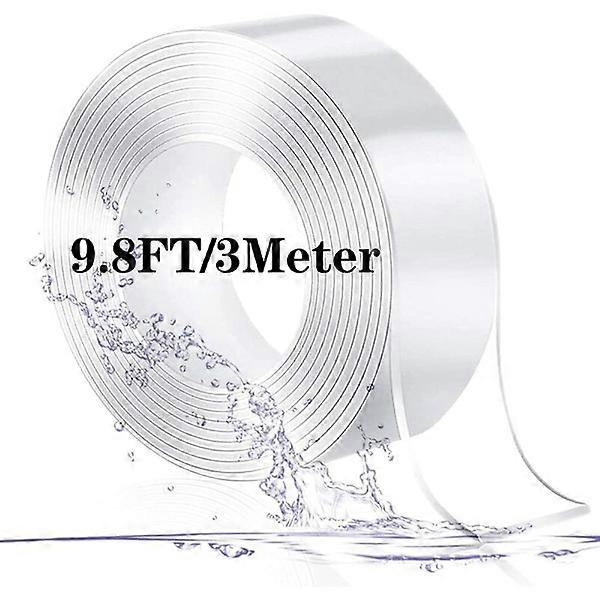 6M extra strong double sided tape, transparent washable thin nano tape, removable traceless non-slip tape, reusable double sided gel tape for Carpe