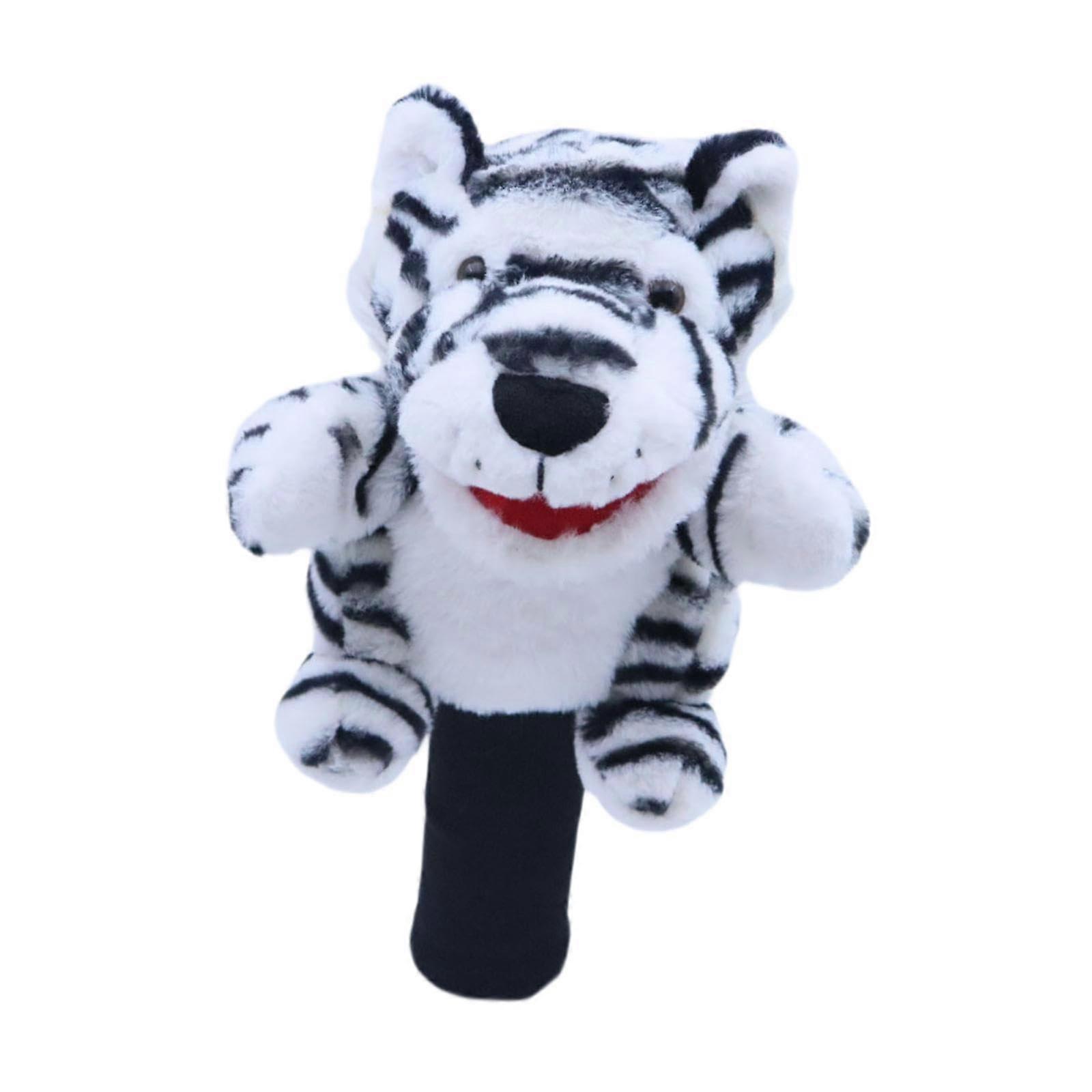 Plush Golf Wood Head Cover, Scratch-Resistant Club Head Cover For Woods, Tiger Pattern, Replacement Gift